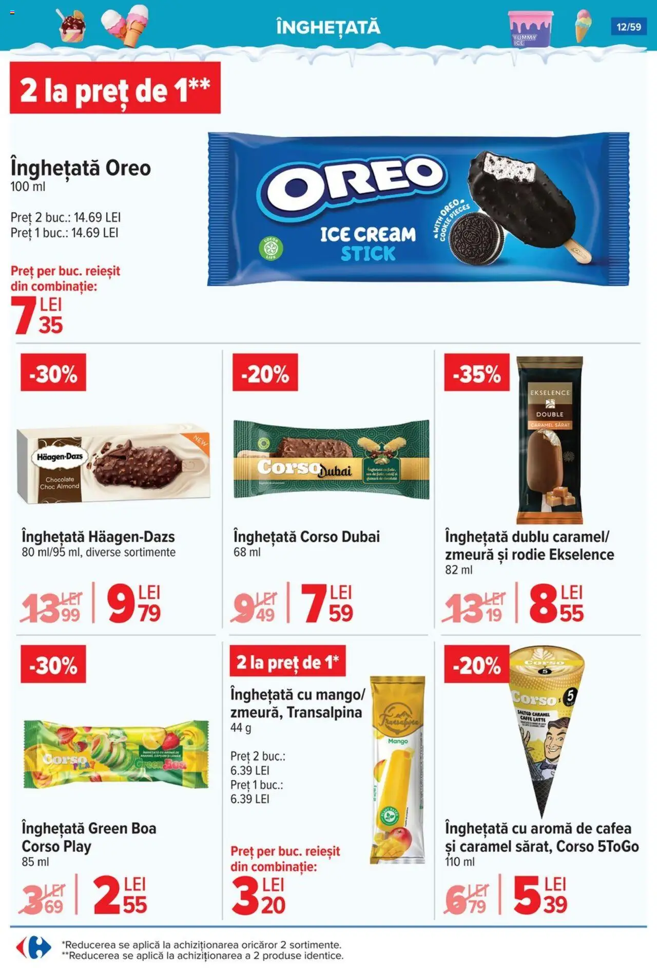 Catalog Carrefour 2 - 7 Iulie 2025 | Pagina 12 | Produse: Zmeură, Cafea, Înghețată, Mango