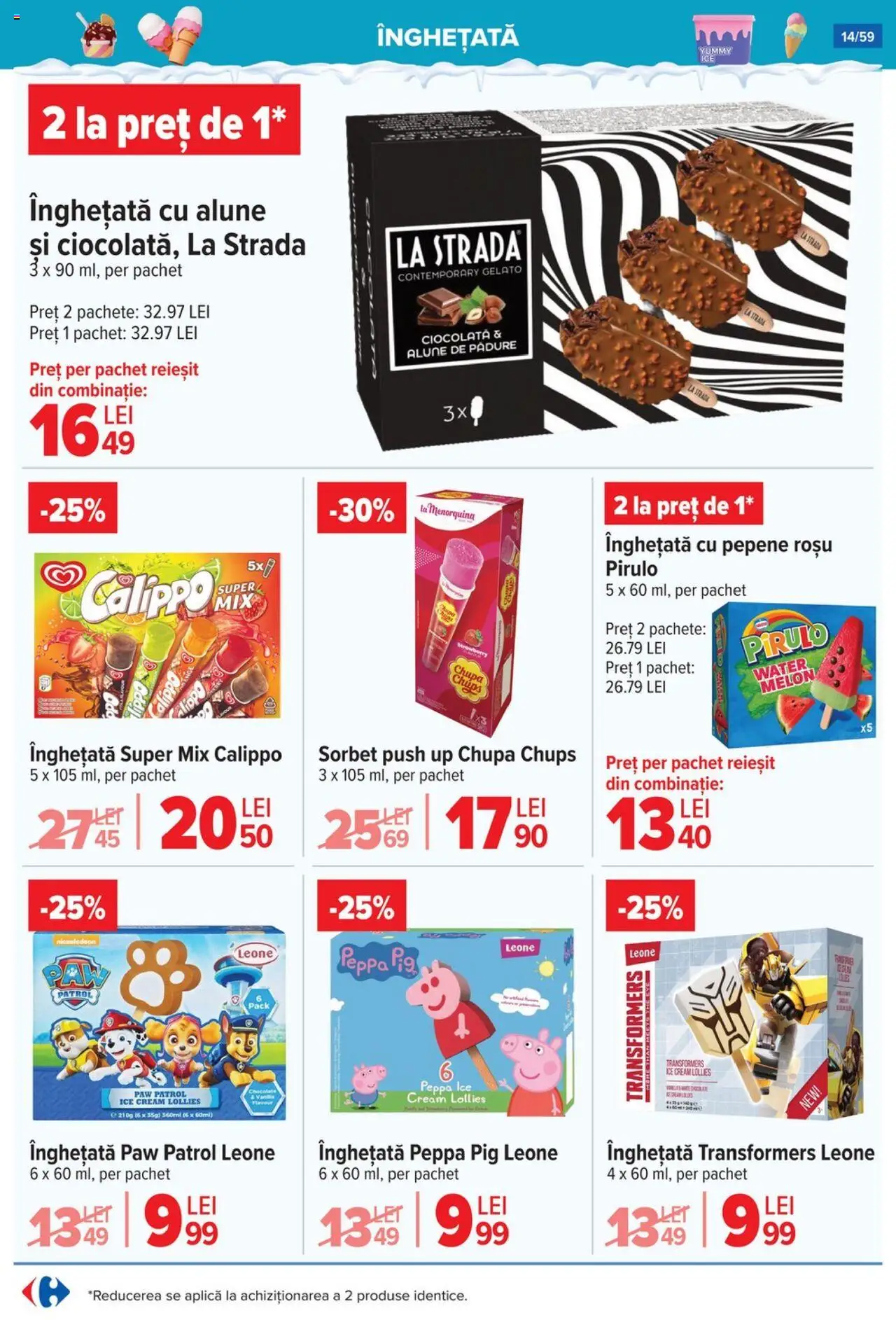 Catalog Carrefour 2 - 7 Iulie 2025 | Pagina 14 | Produse: Alune, Ciocolată, Înghețată