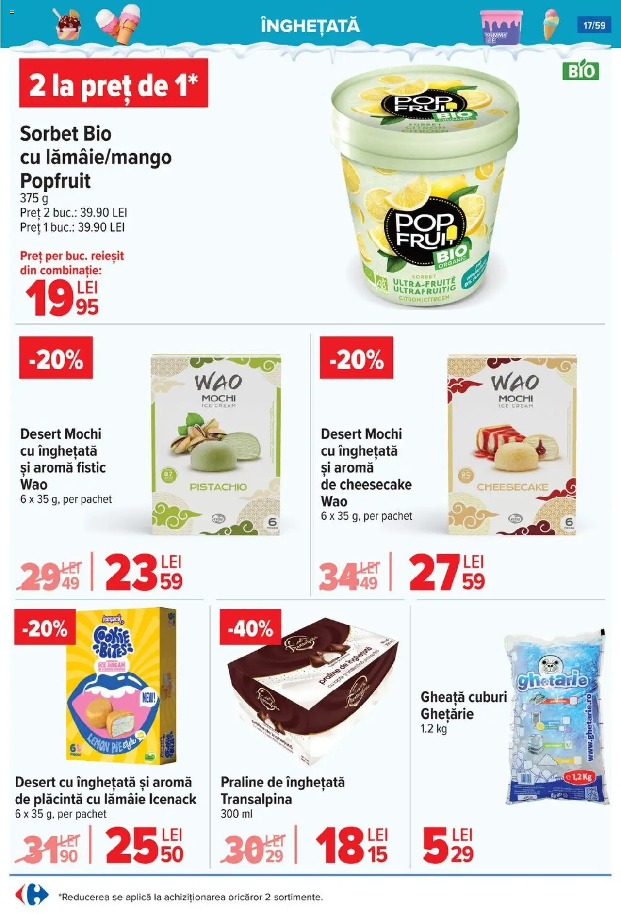 Catalog Carrefour 2 - 7 Iulie 2025 | Pagina 17 | Produse: Şerit ödül, Praline, Fistic, Înghețată