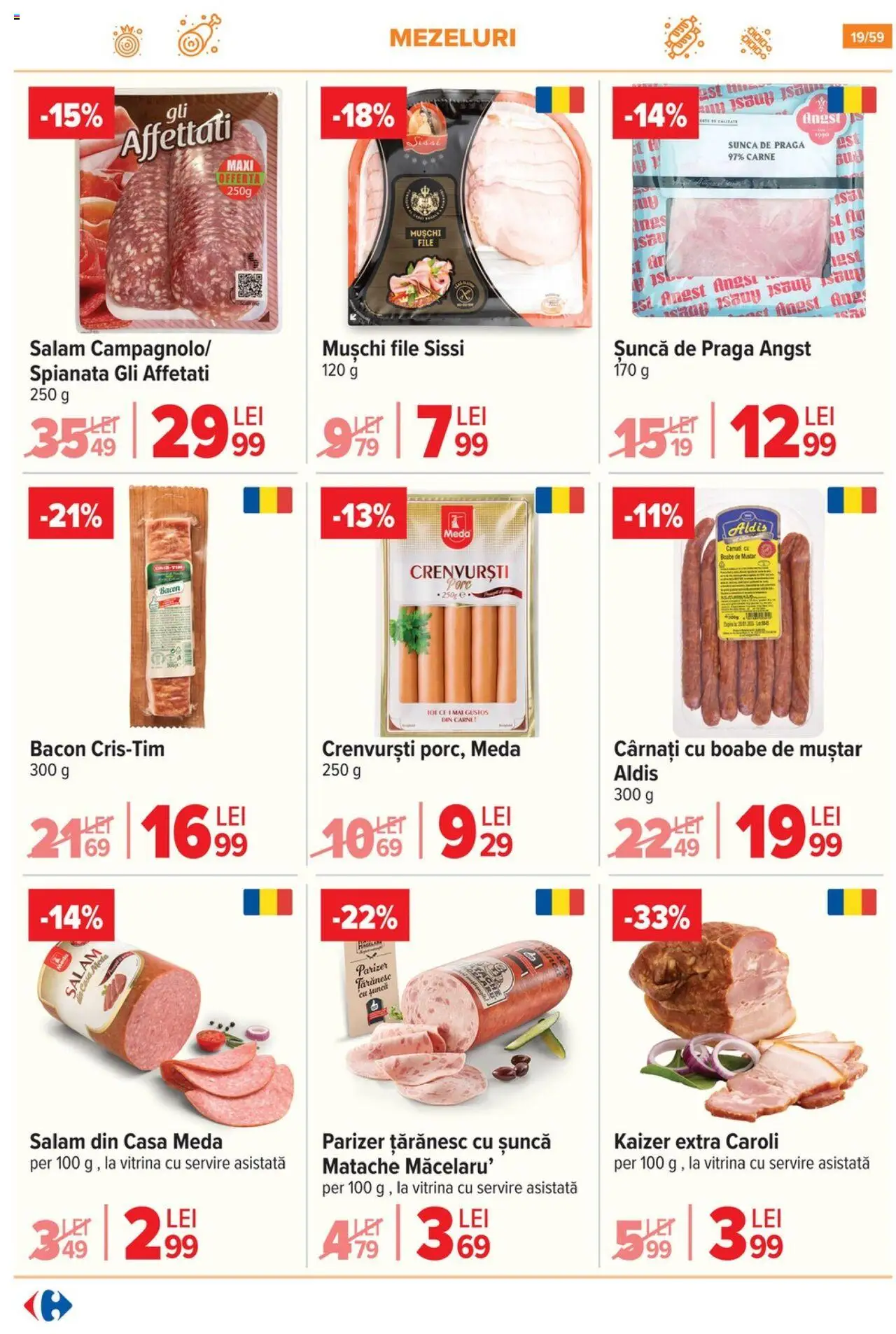 Catalog Carrefour 2 - 7 Iulie 2025 | Pagina 19 | Produse: Crenvurști, Parizer, Muștar, Cârnați
