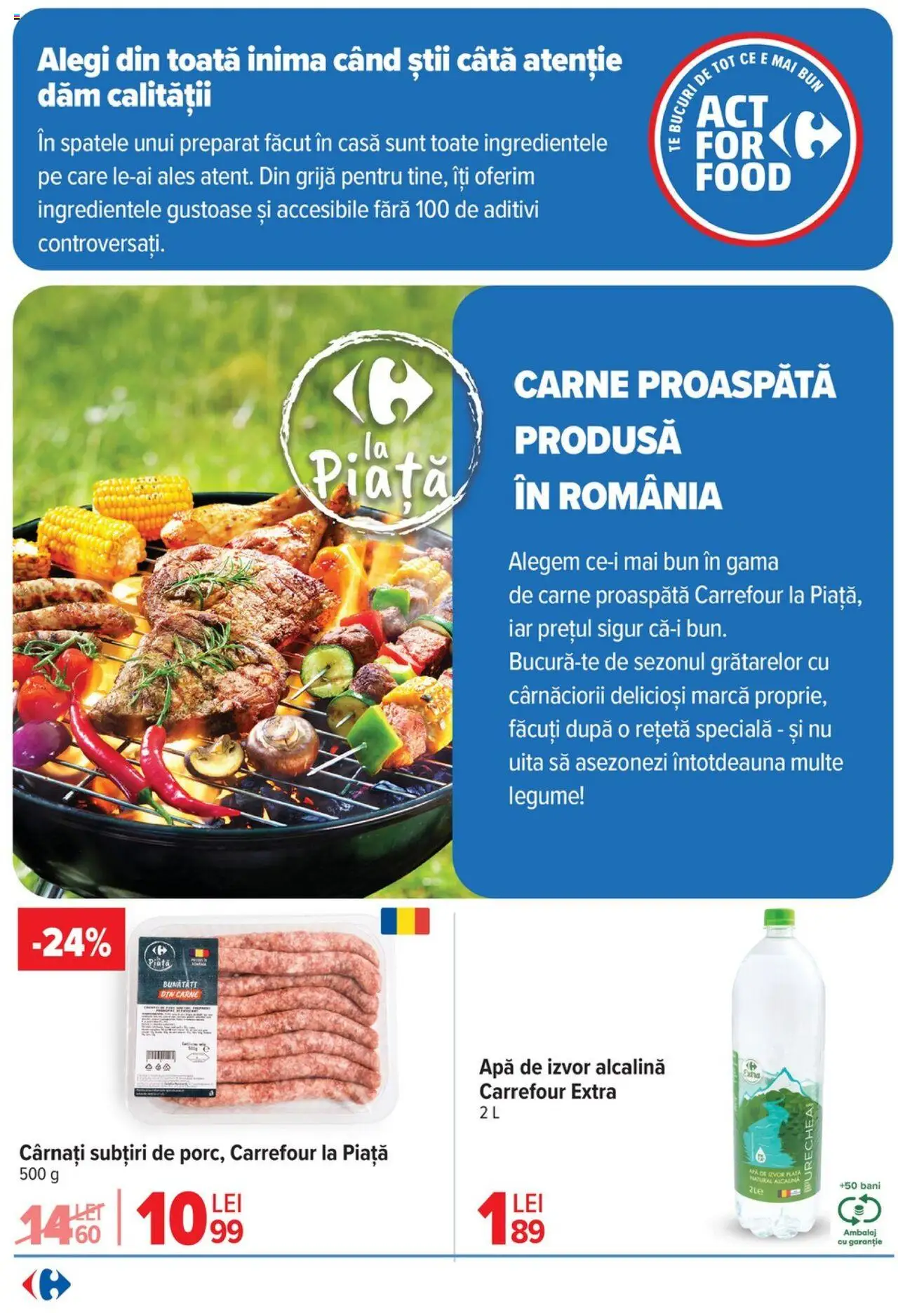 Catalog Carrefour 2 - 7 Iulie 2025 | Pagina 2 | Produse: Apă, Legume, Cârnați