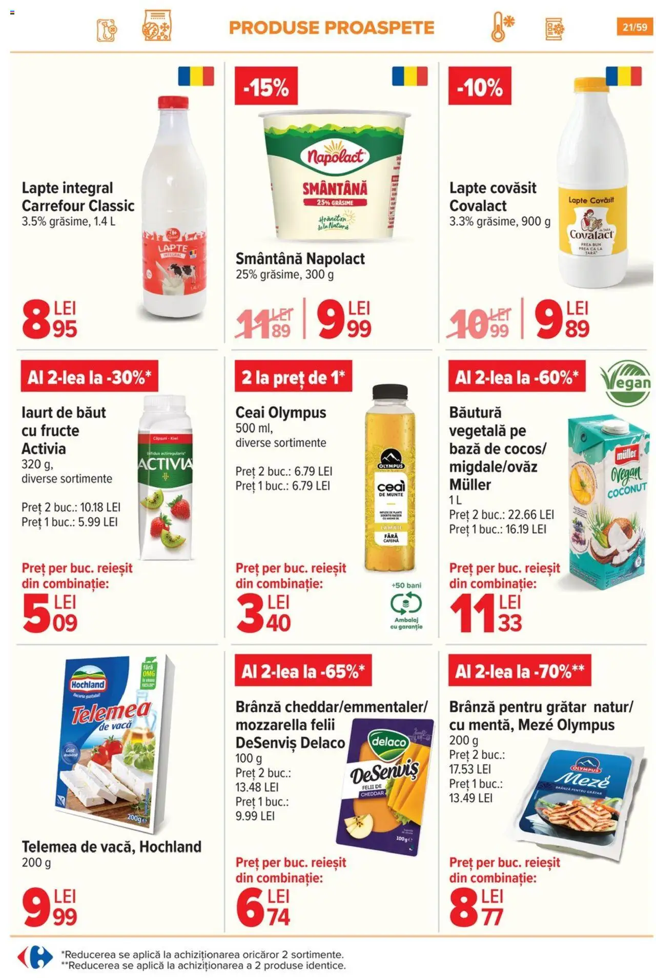 Catalog Carrefour 2 - 7 Iulie 2025 | Pagina 21 | Produse: Light Kedi Konservesi, Lapte, Brânză, Lămâie