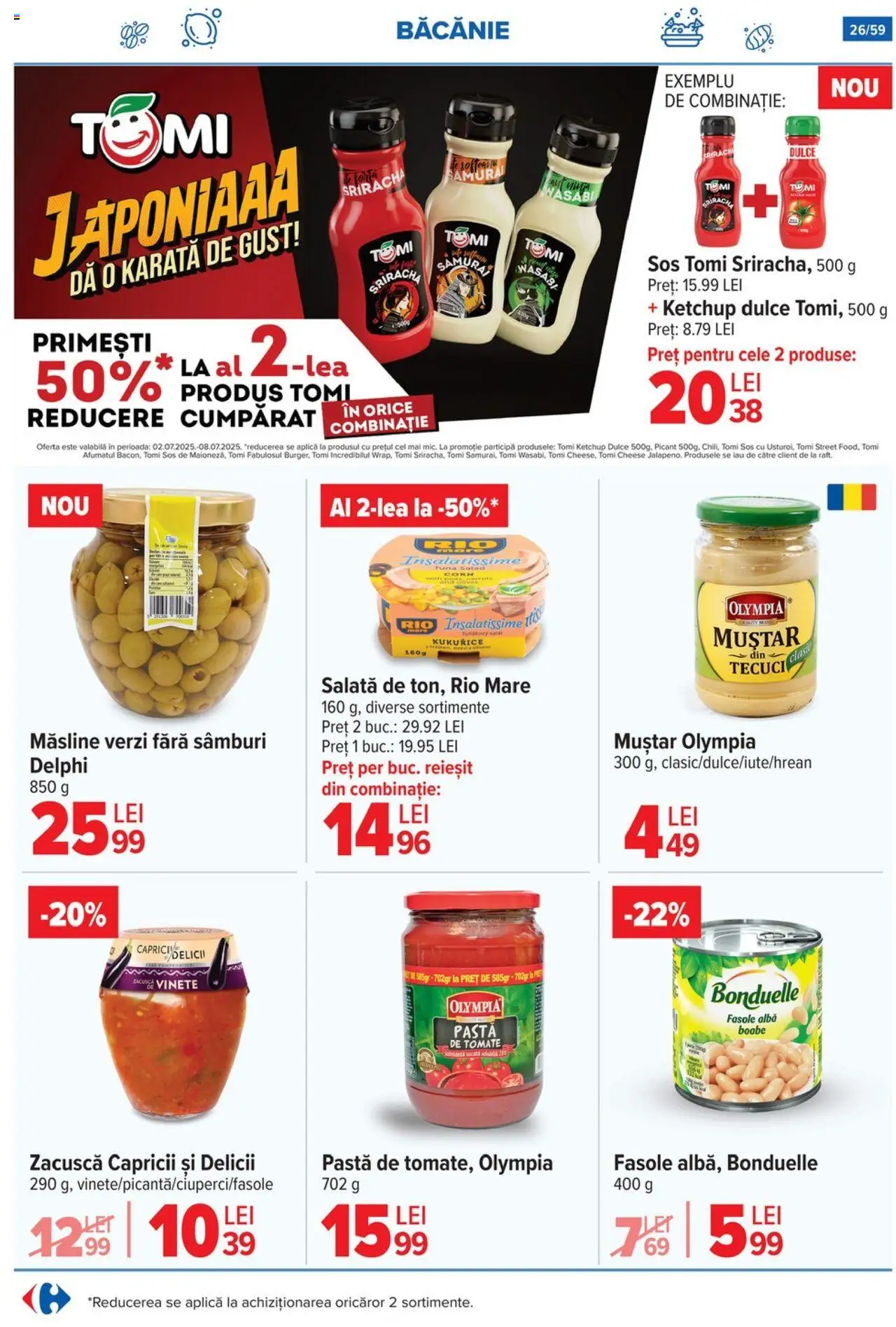 Catalog Carrefour 2 - 7 Iulie 2025 | Pagina 26 | Produse: Muștar, Ketchup, Salată, Zacuscă