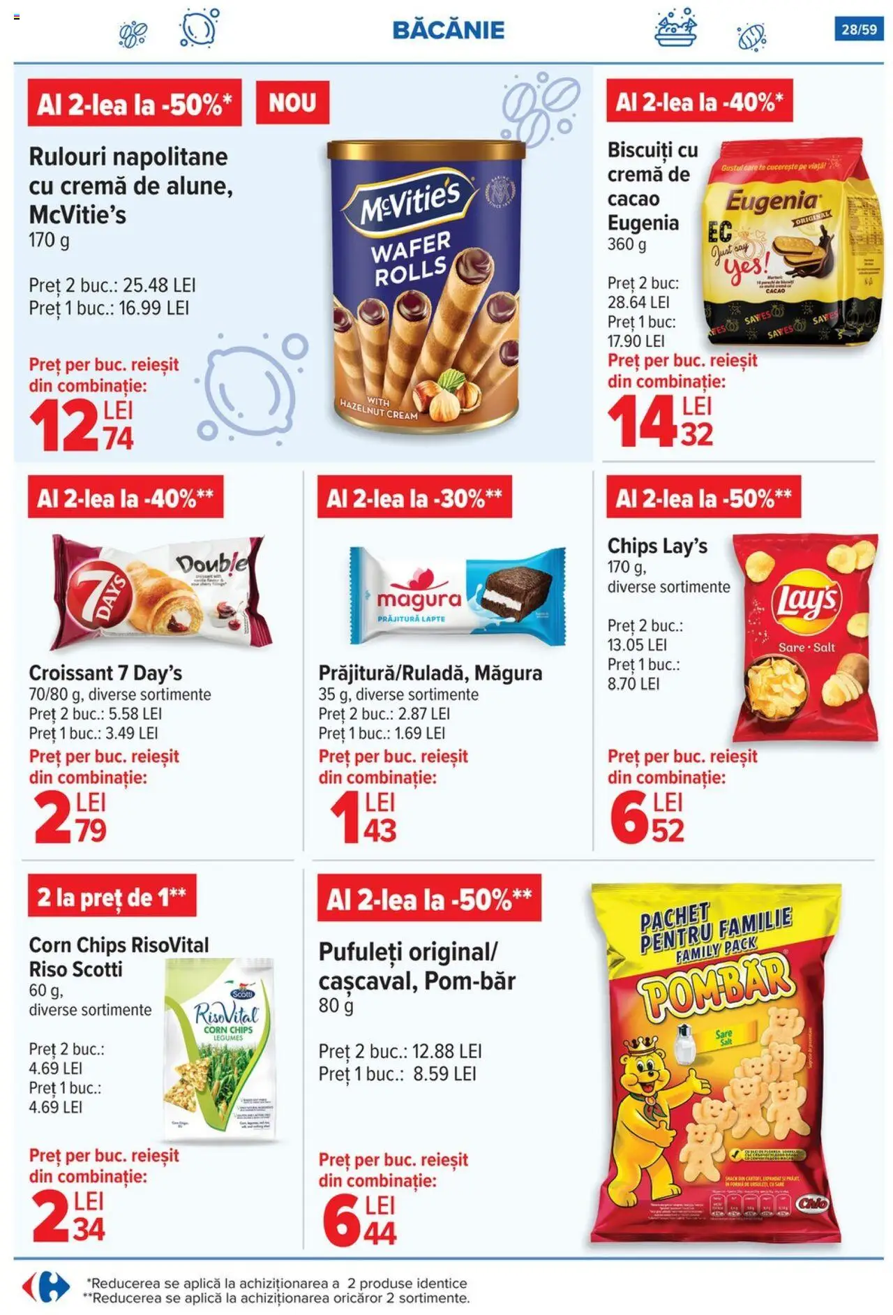 Catalog Carrefour 2 - 7 Iulie 2025 | Pagina 28 | Produse: Prăjitură, Lapte, Cacao, Sare