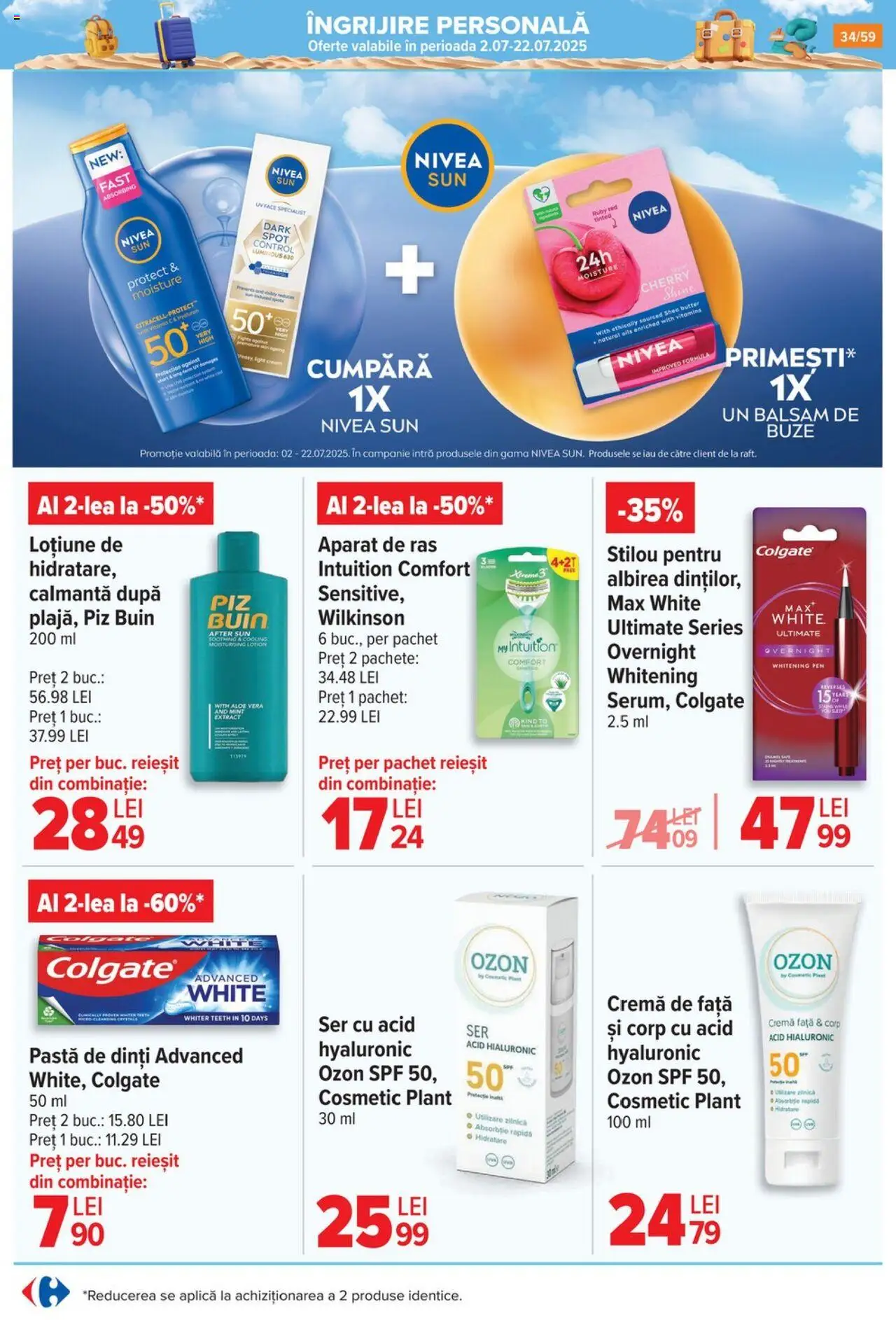 Catalog Carrefour 2 - 7 Iulie 2025 | Pagina 34 | Produse: Aloe vera, Balsam, Cremă, Pastă de dinți