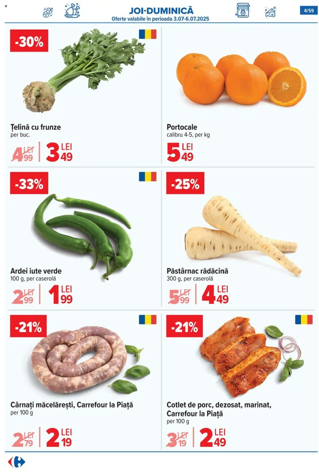 Catalog Carrefour 2 - 7 Iulie 2025 | Pagina 4 | Produse: Press Kemik, Lait de coco, Ardei, Cârnați
