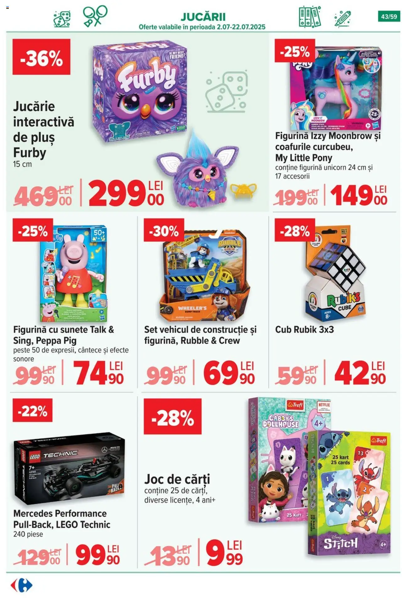 Catalog Carrefour 2 - 7 Iulie 2025 | Pagina 43 | Produse: Joc, Cărți, Pește