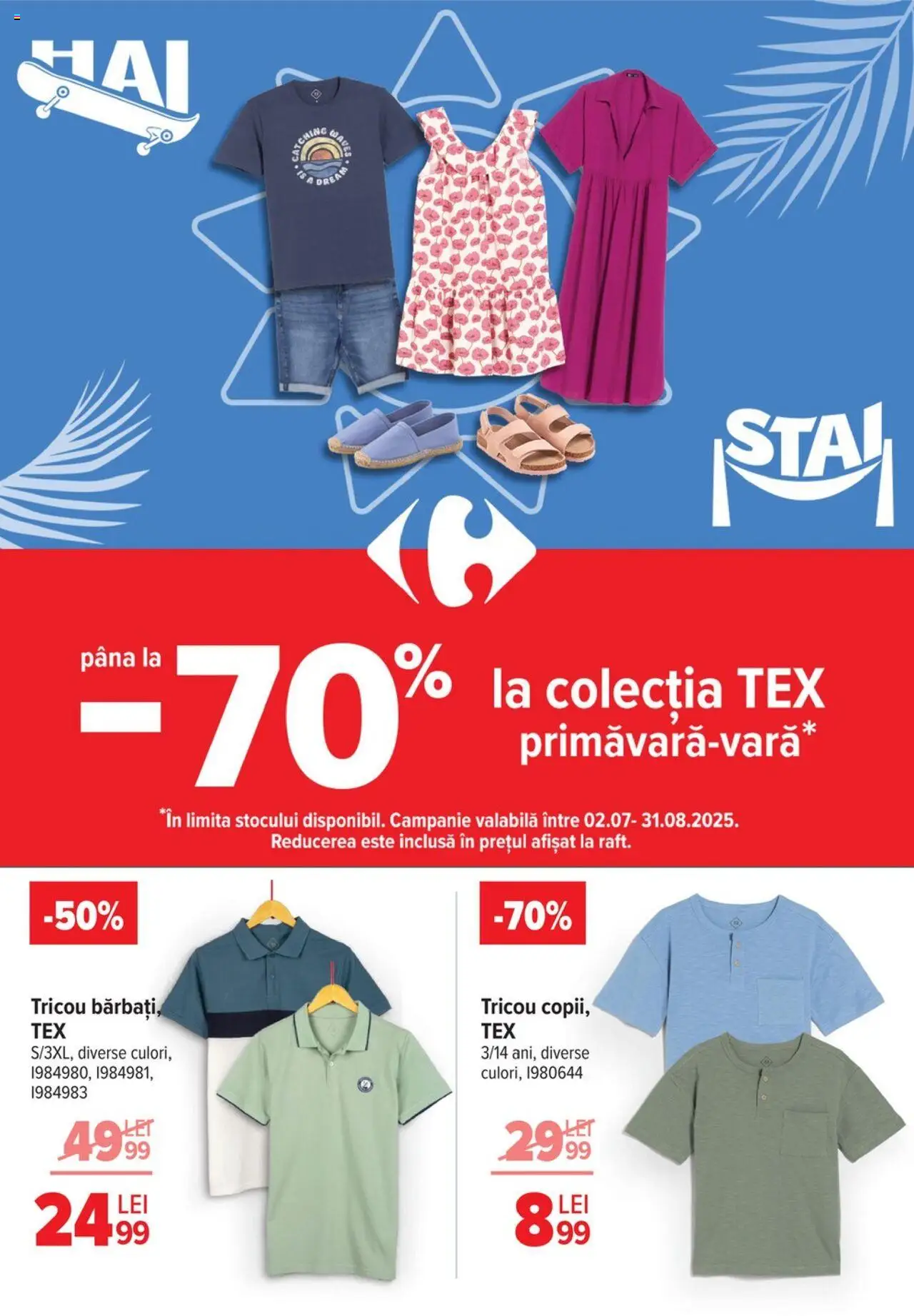 Catalog Carrefour 2 - 7 Iulie 2025 | Pagina 48 | Produse: Tricou