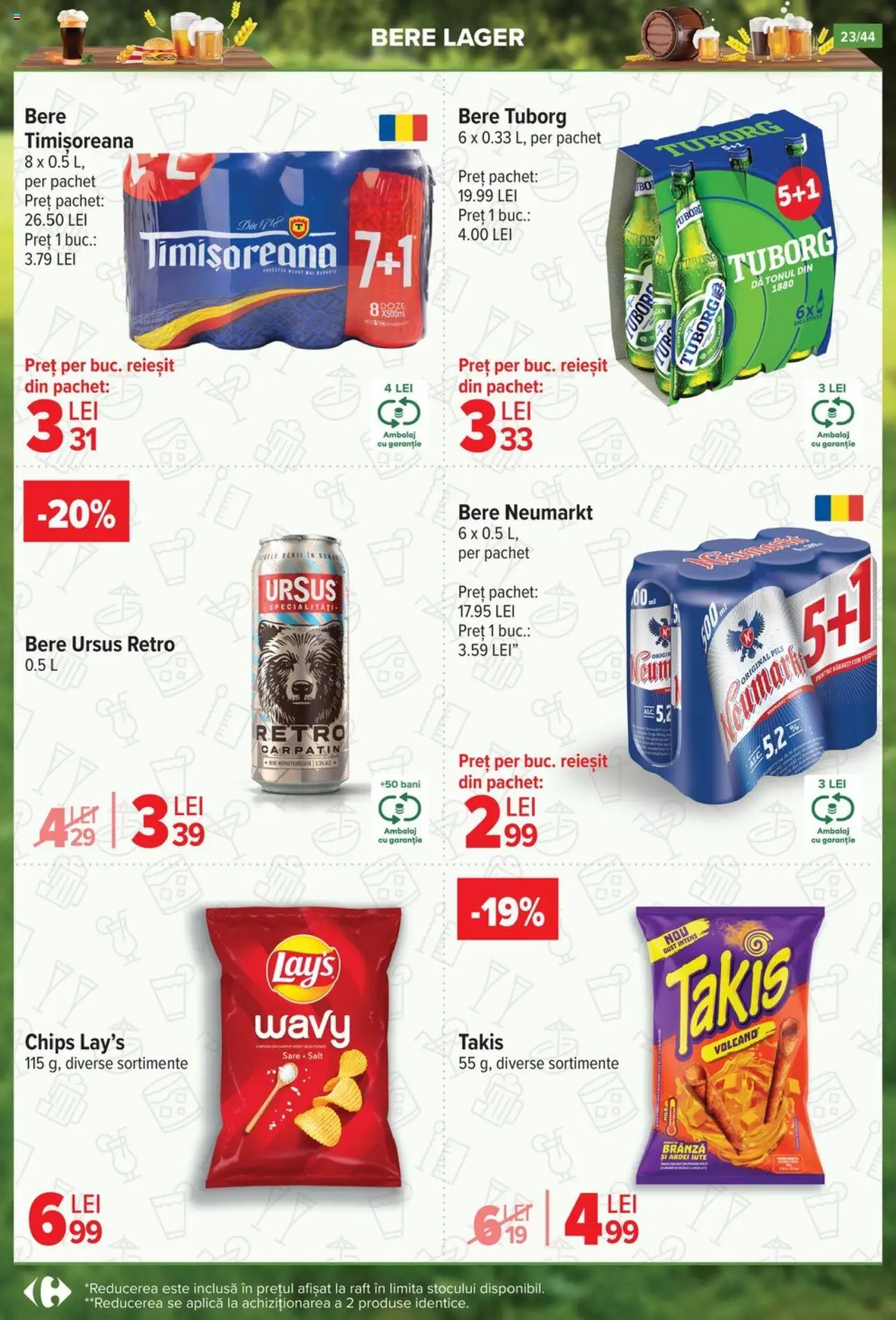 Catalog Carrefour 2 - 14 Iulie 2025 | Pagina 23 | Produse: Ardei, Ardei iute, Brânză, Bere