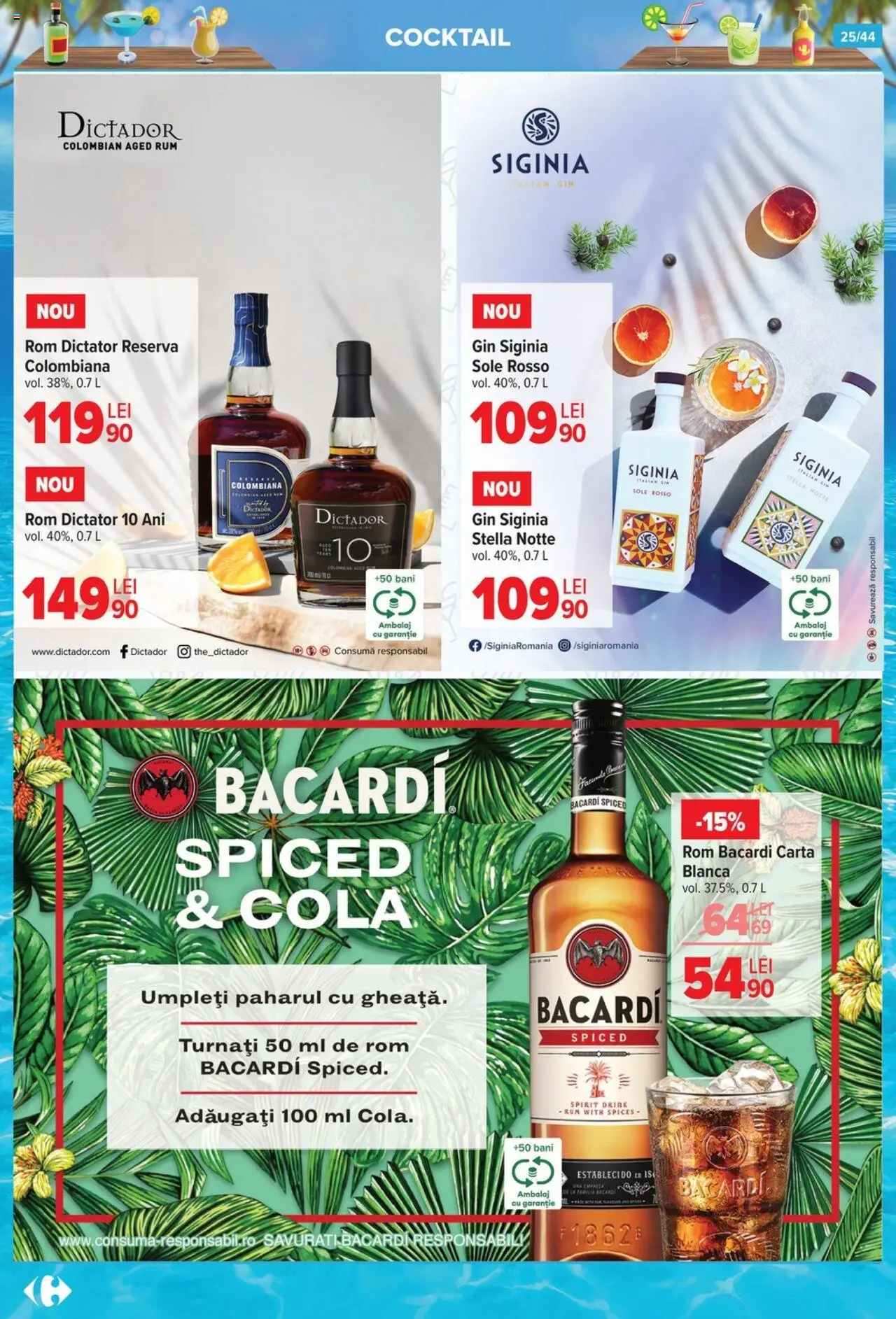 Catalog Carrefour 2 - 14 Iulie 2025 | Pagina 25 | Produse: Amerikan servis, Cocktail, Rom, Gin