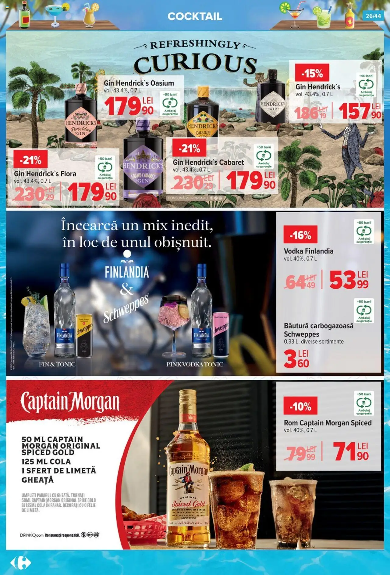 Catalog Carrefour 2 - 14 Iulie 2025 | Pagina 26 | Produse: Amerikan servis, Cocktail, Rom, Vodka