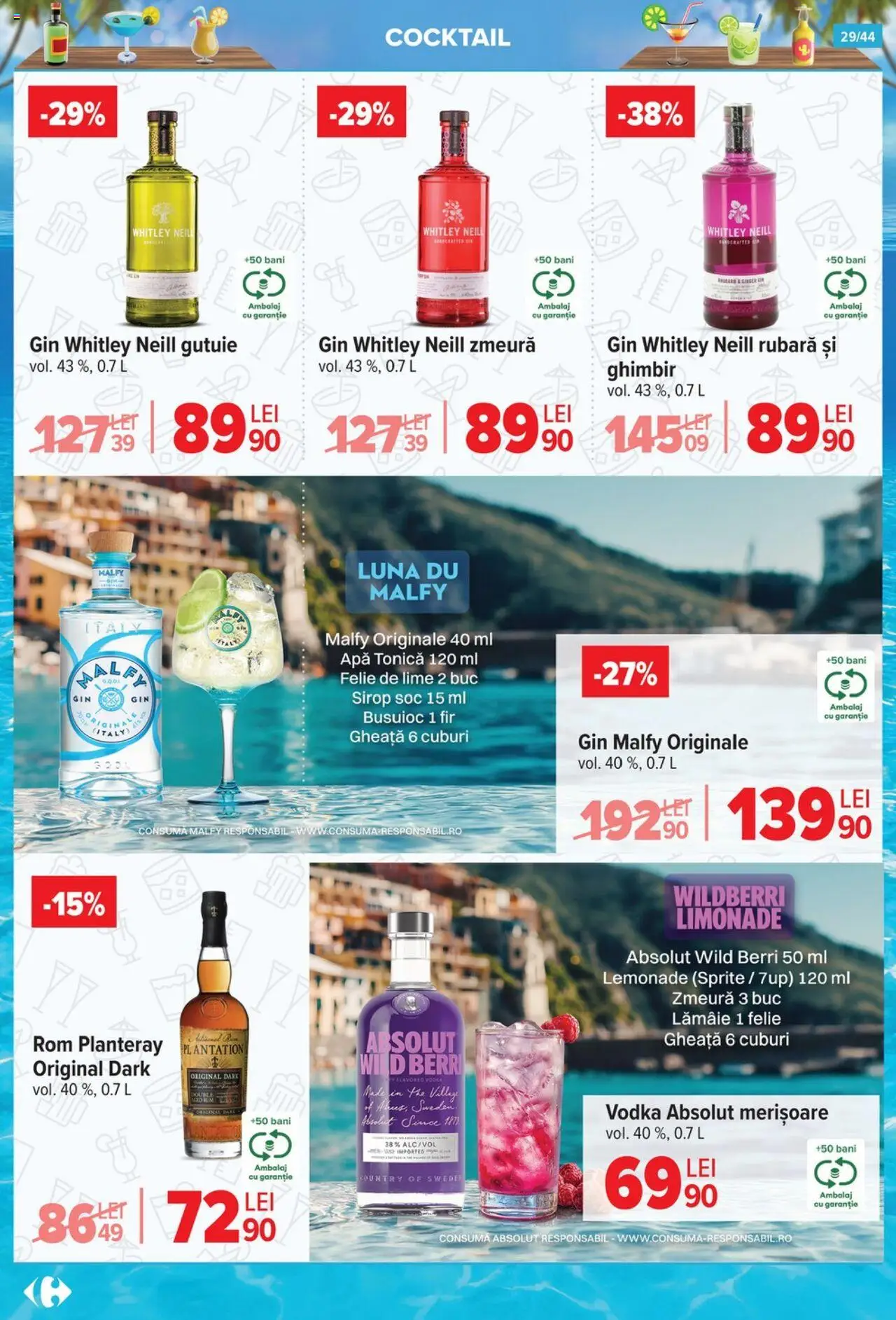 Catalog Carrefour 2 - 14 Iulie 2025 | Pagina 29 | Produse: Lime, Rom, Gin, Çocuk sutyeni