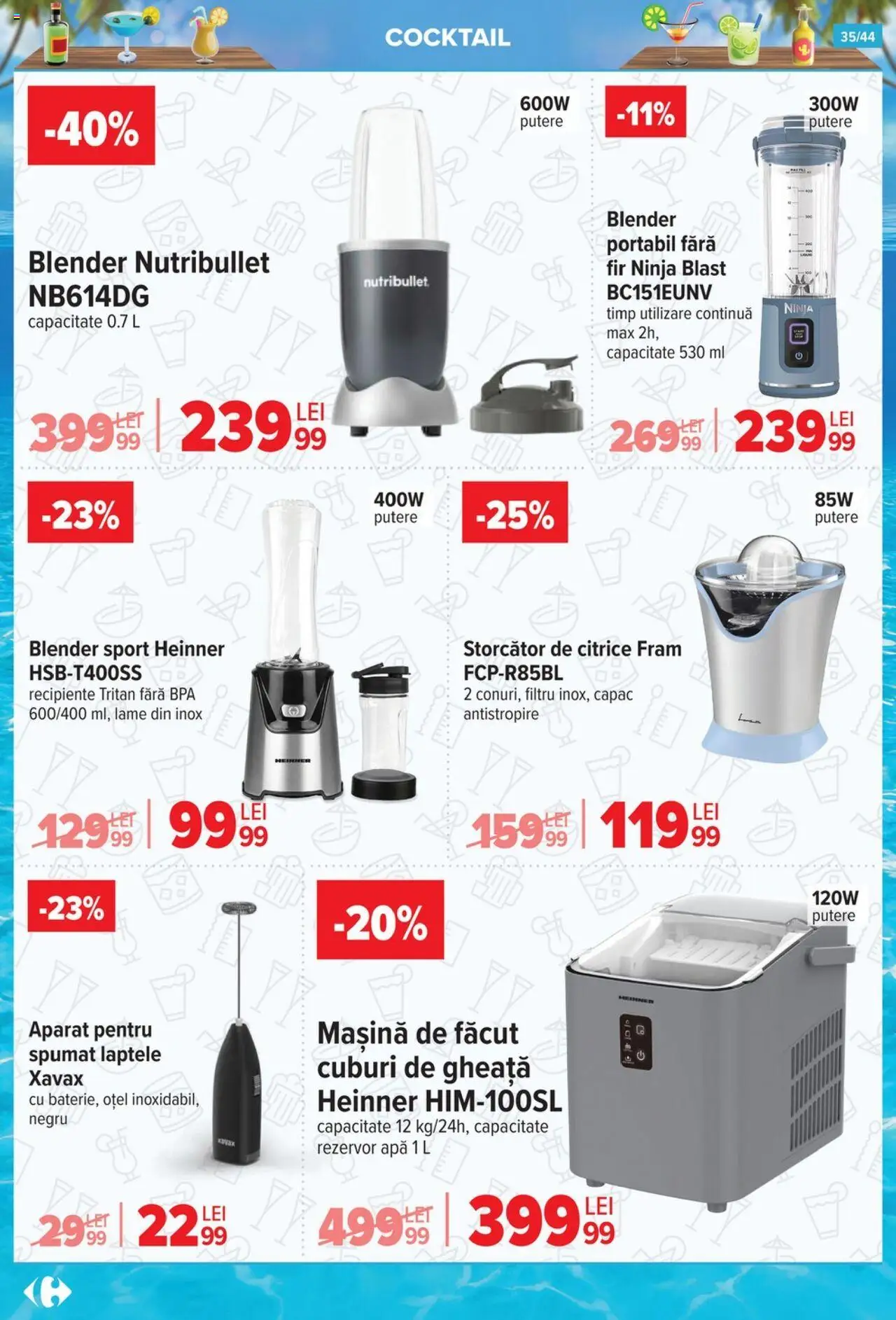 Catalog Carrefour 2 - 14 Iulie 2025 | Pagina 35 | Produse: Blender, Storcător, Recipiente, Apă