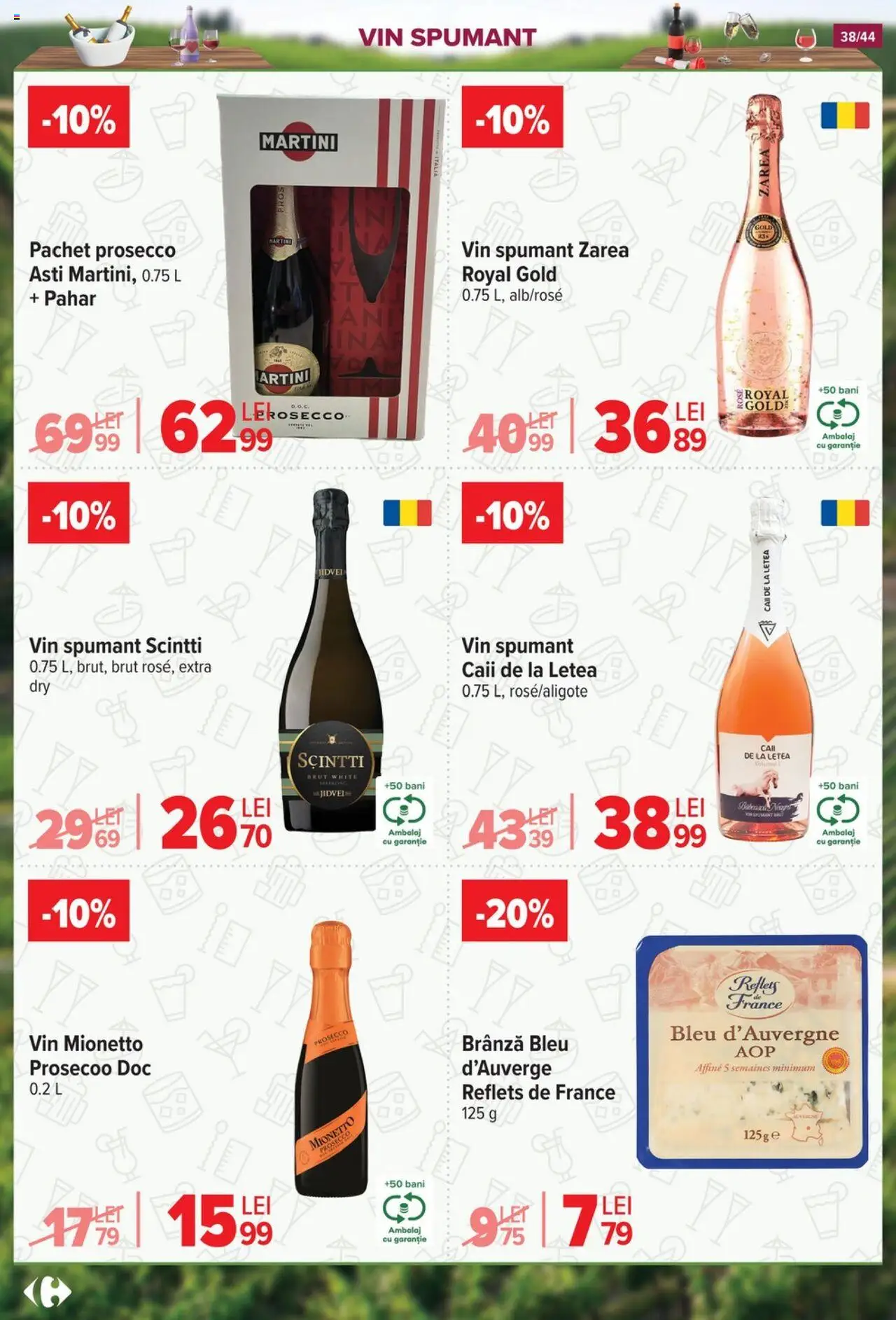 Catalog Carrefour 2 - 14 Iulie 2025 | Pagina 38 | Produse: Yulaf, Prosecco, Brânză, Vin