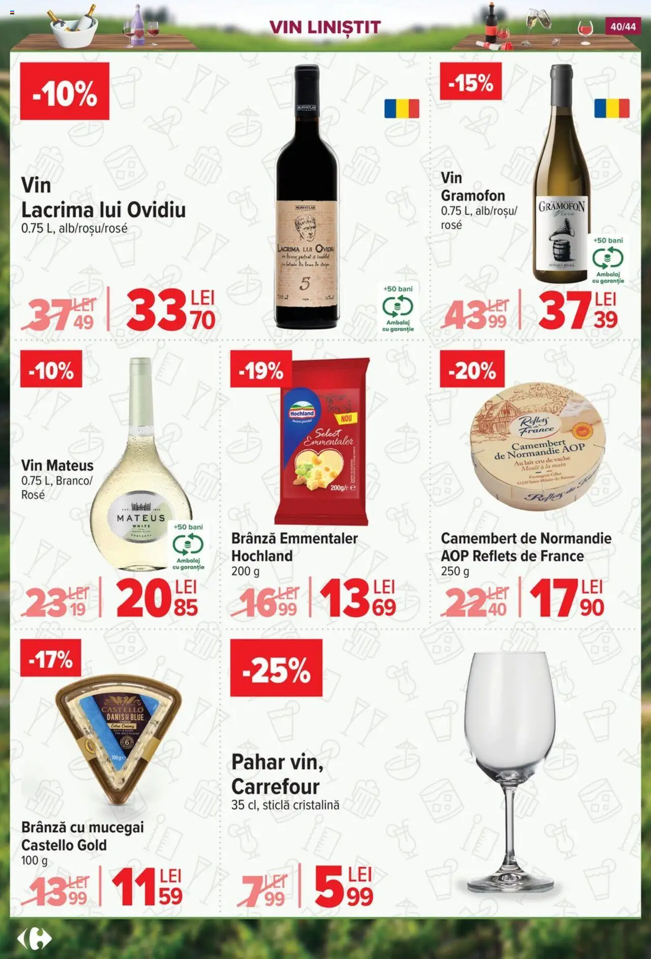 Catalog Carrefour 2 - 14 Iulie 2025 | Pagina 40 | Produse: Brânză, Brânză cu mucegai, Vin