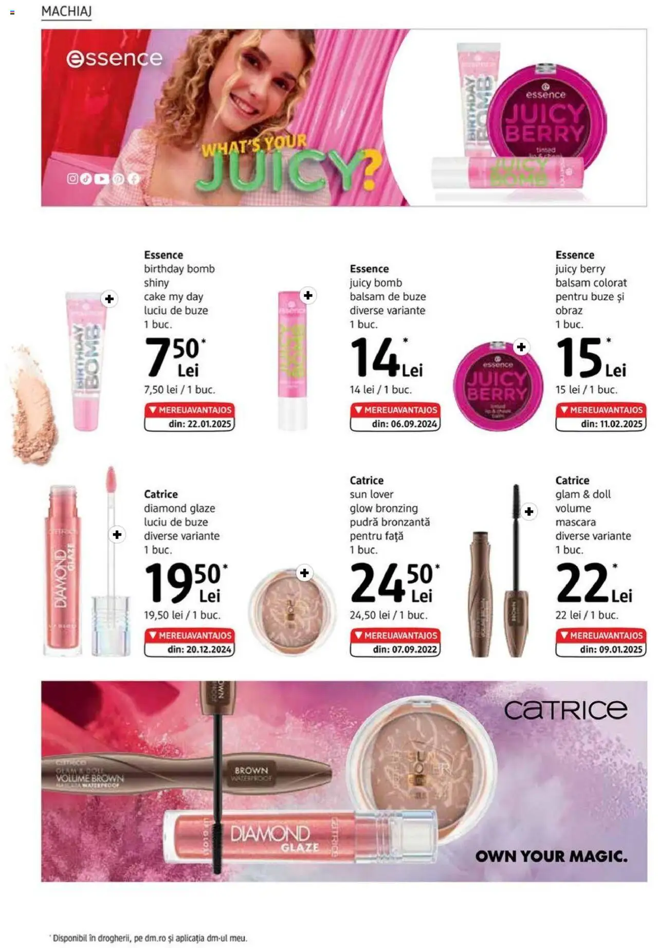 Catalog DM Drogerie Markt 3 - 28 Iulie 2025 | Pagina 12 | Produse: Pudră, Mascara, Luciu de buze, Balsam