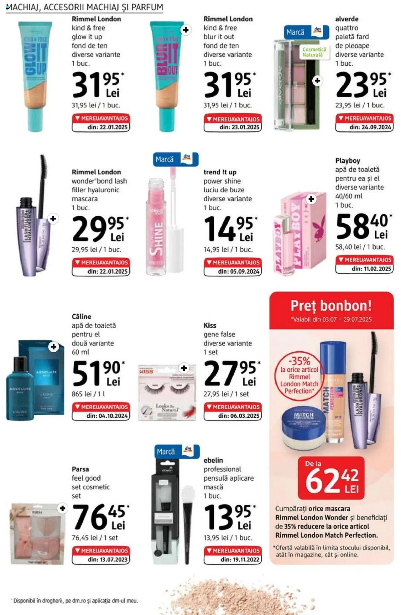 Catalog DM Drogerie Markt 3 - 28 Iulie 2025 | Pagina 14 | Produse: Fond de ten, Toaletă, Parfum, Machiaj