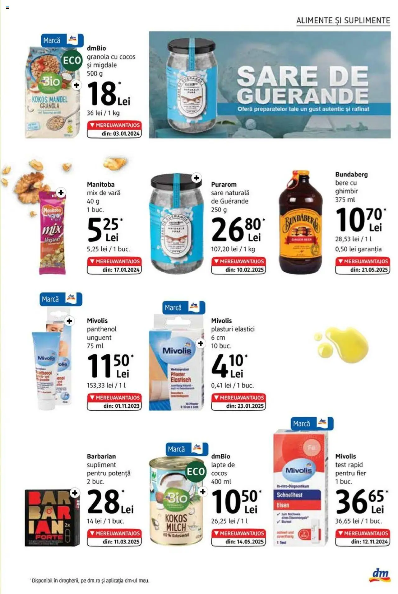 Catalog DM Drogerie Markt 3 - 28 Iulie 2025 | Pagina 17 | Produse: Plasturi, Migdale, Lapte, Bere