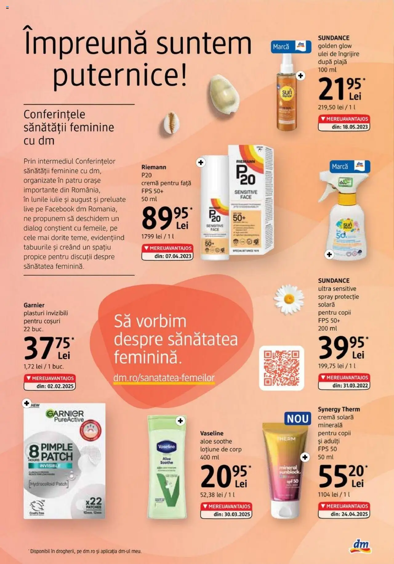 Catalog DM Drogerie Markt 3 - 28 Iulie 2025 | Pagina 3 | Produse: Plasturi, Cremă, Ulei, Cremă pentru față