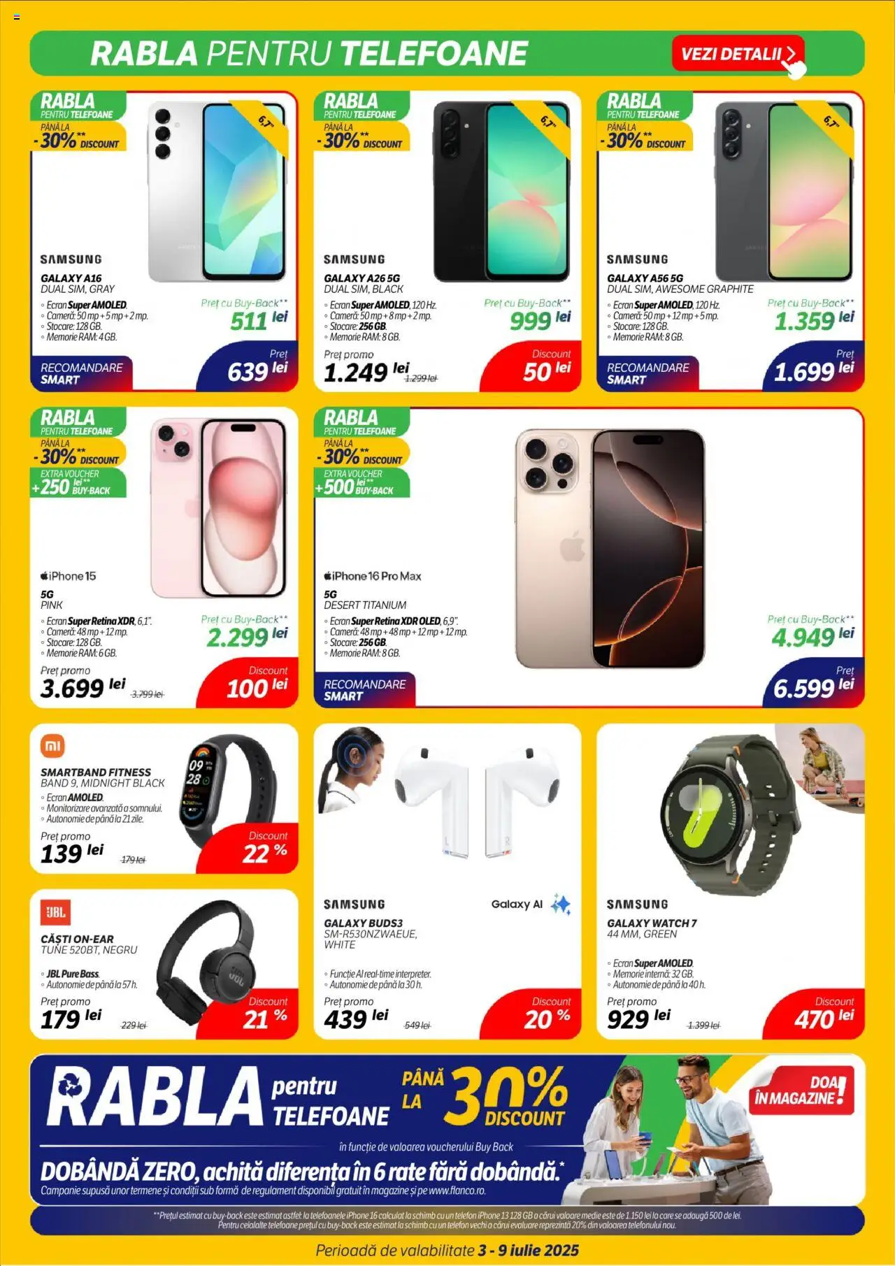 Catalog Flanco 3 - 8 Iulie 2025 | Pagina 2 | Produse: Telefon, Memorie, Căști, Cameră