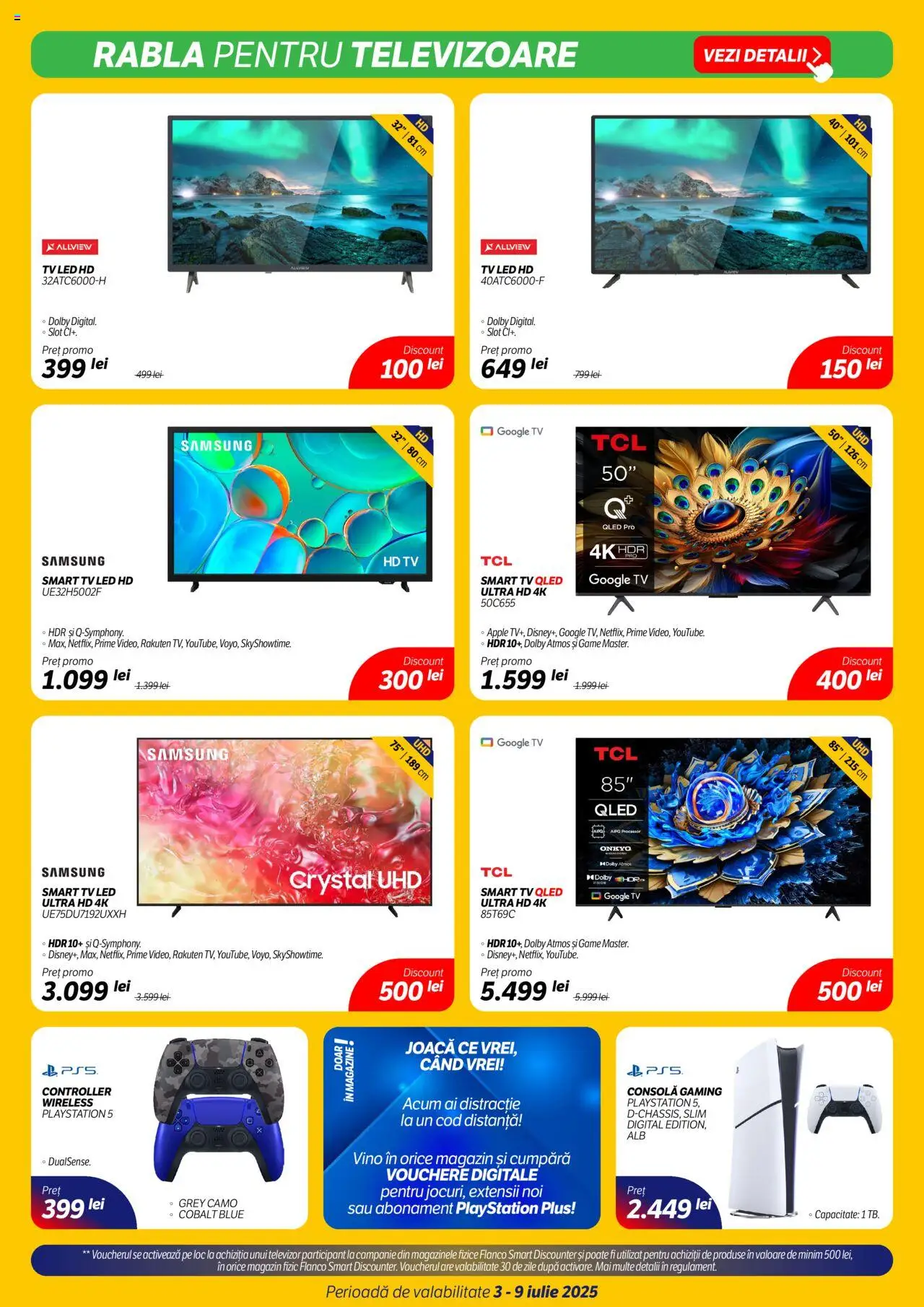Catalog Flanco 3 - 8 Iulie 2025 | Pagina 3 | Produse: Televizor, Playstation, Babak, Apple