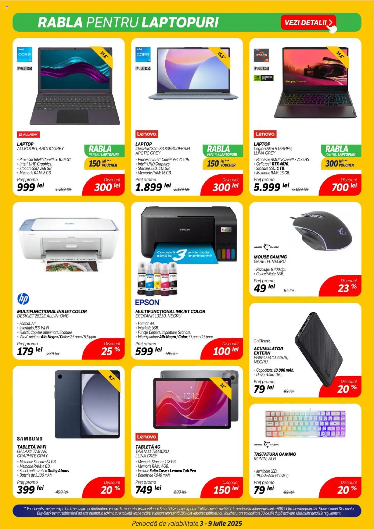 Catalog Flanco 3 - 8 Iulie 2025 | Pagina 6 | Produse: Laptop, Tabletă, Mouse, Baterie