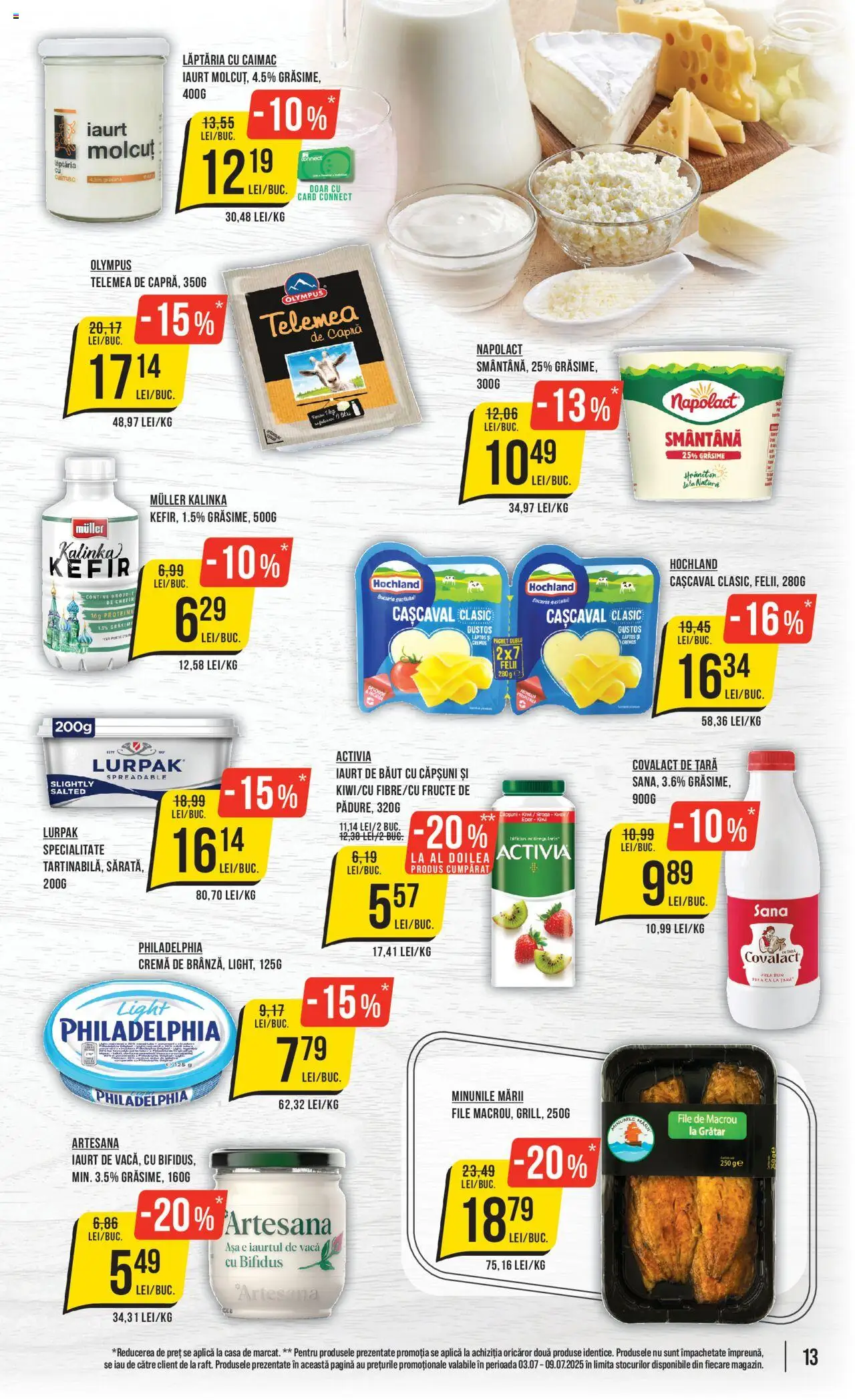 Catalog Mega Image 3 - 8 Iulie 2025 | Pagina 13 | Produse: Cașcaval, Kalem ucu, Iaurt, Căpșuni