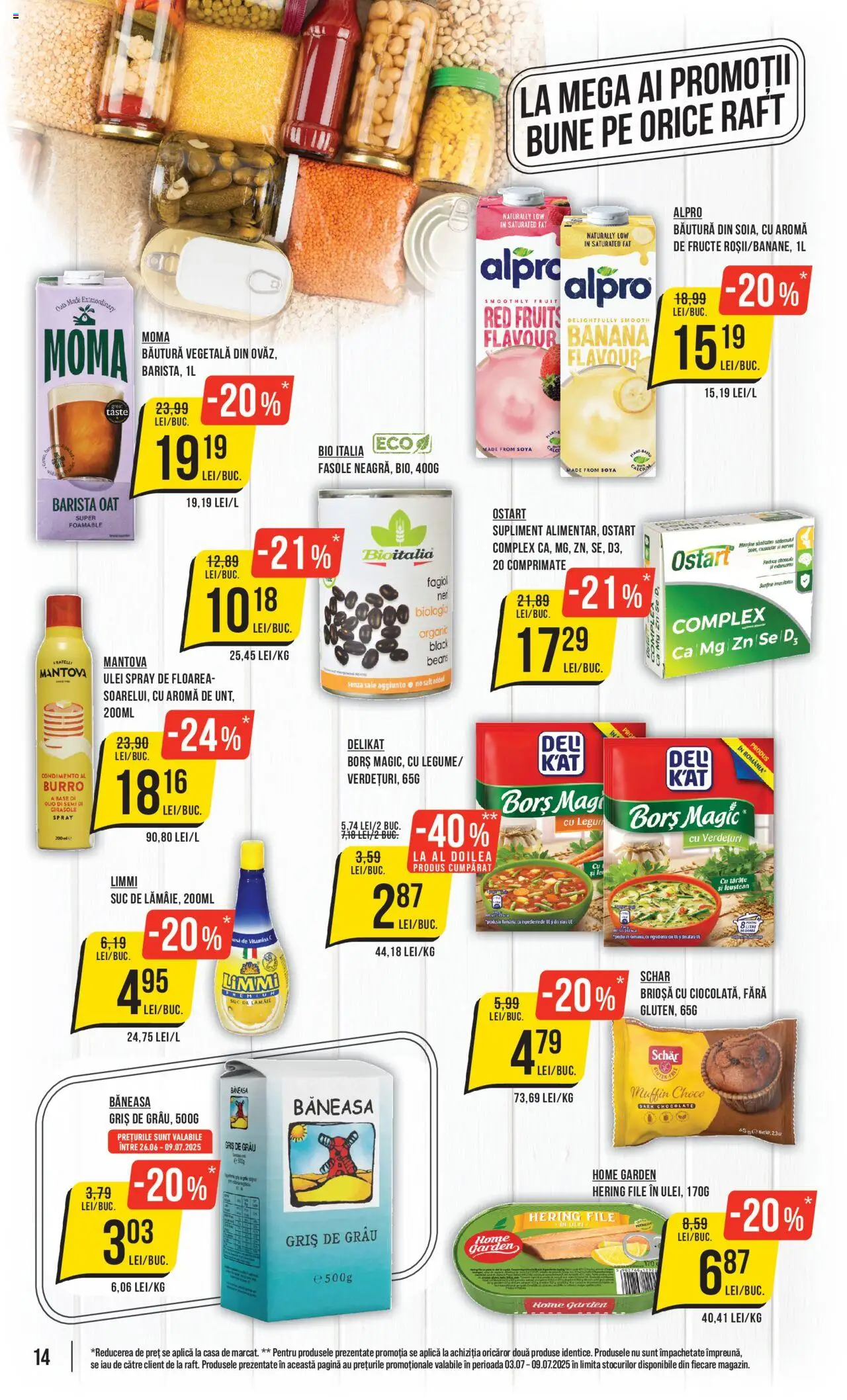 Catalog Mega Image 3 - 8 Iulie 2025 | Pagina 14 | Produse: Borș, Ulei, Suc, Fructe