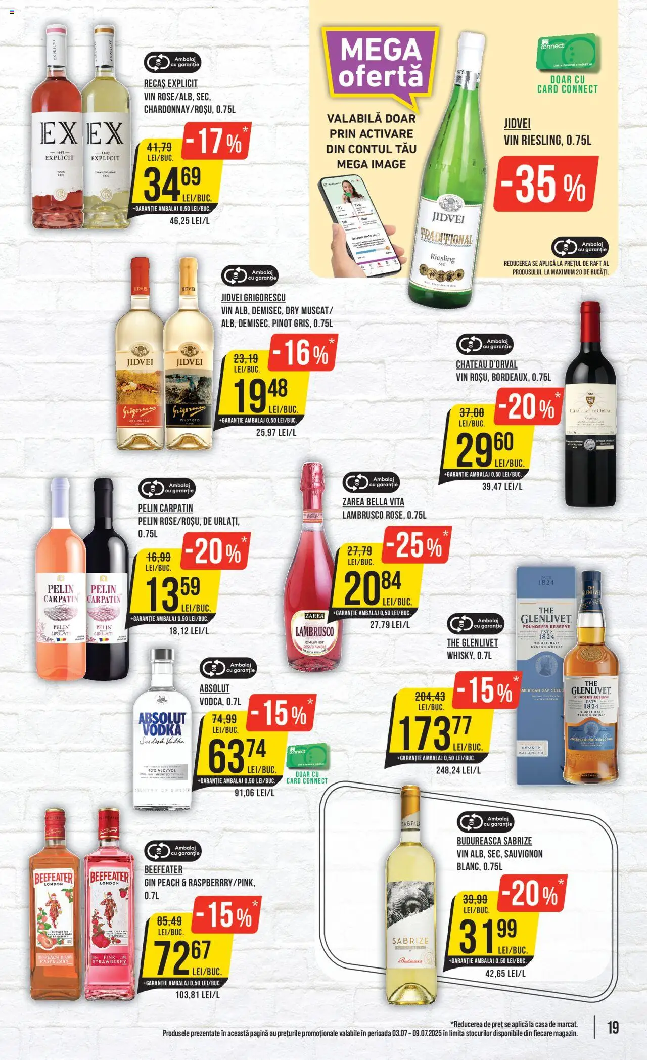 Catalog Mega Image 3 - 8 Iulie 2025 | Pagina 19 | Produse: Raft, Vin, Gin, Vodka