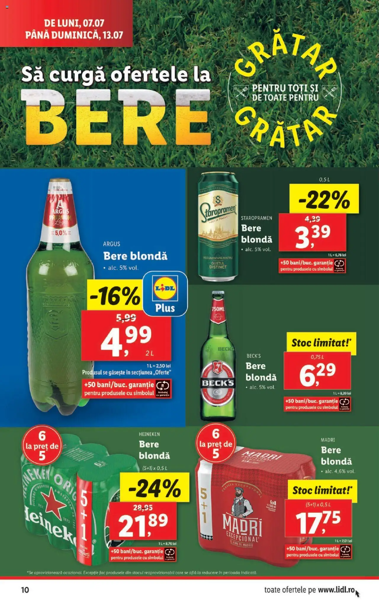 Catalog LIDL 7 - 12 Iulie 2025 | Pagina 10 | Produse: Bere