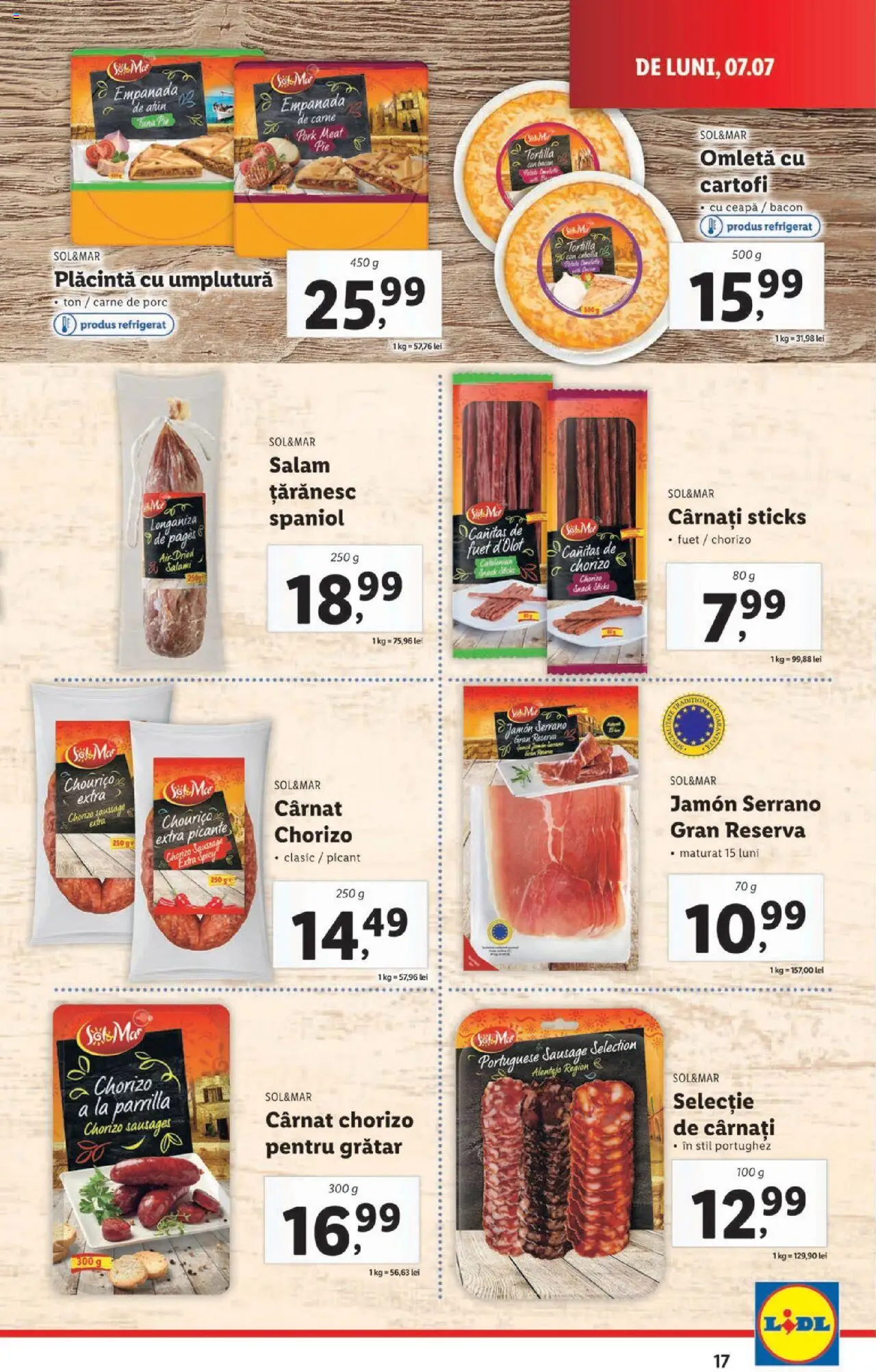 Catalog LIDL 7 - 12 Iulie 2025 | Pagina 17 | Produse: Grătar, Salam, Cartofi, Cârnați