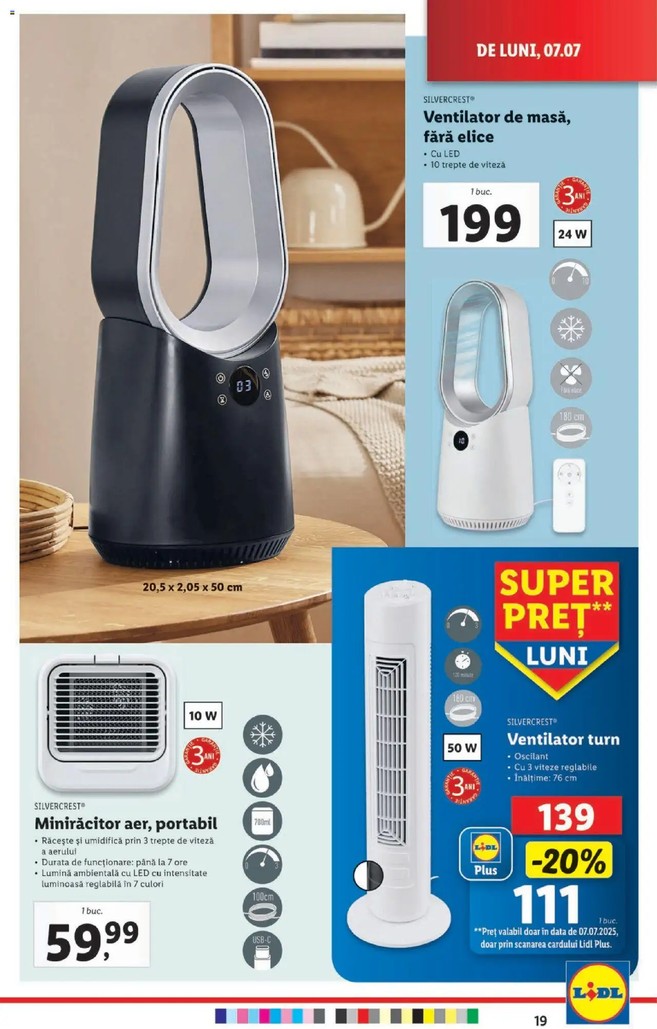 Catalog LIDL 7 - 12 Iulie 2025 | Pagina 19 | Produse: Tavuk suyu, Ventilator, Babak