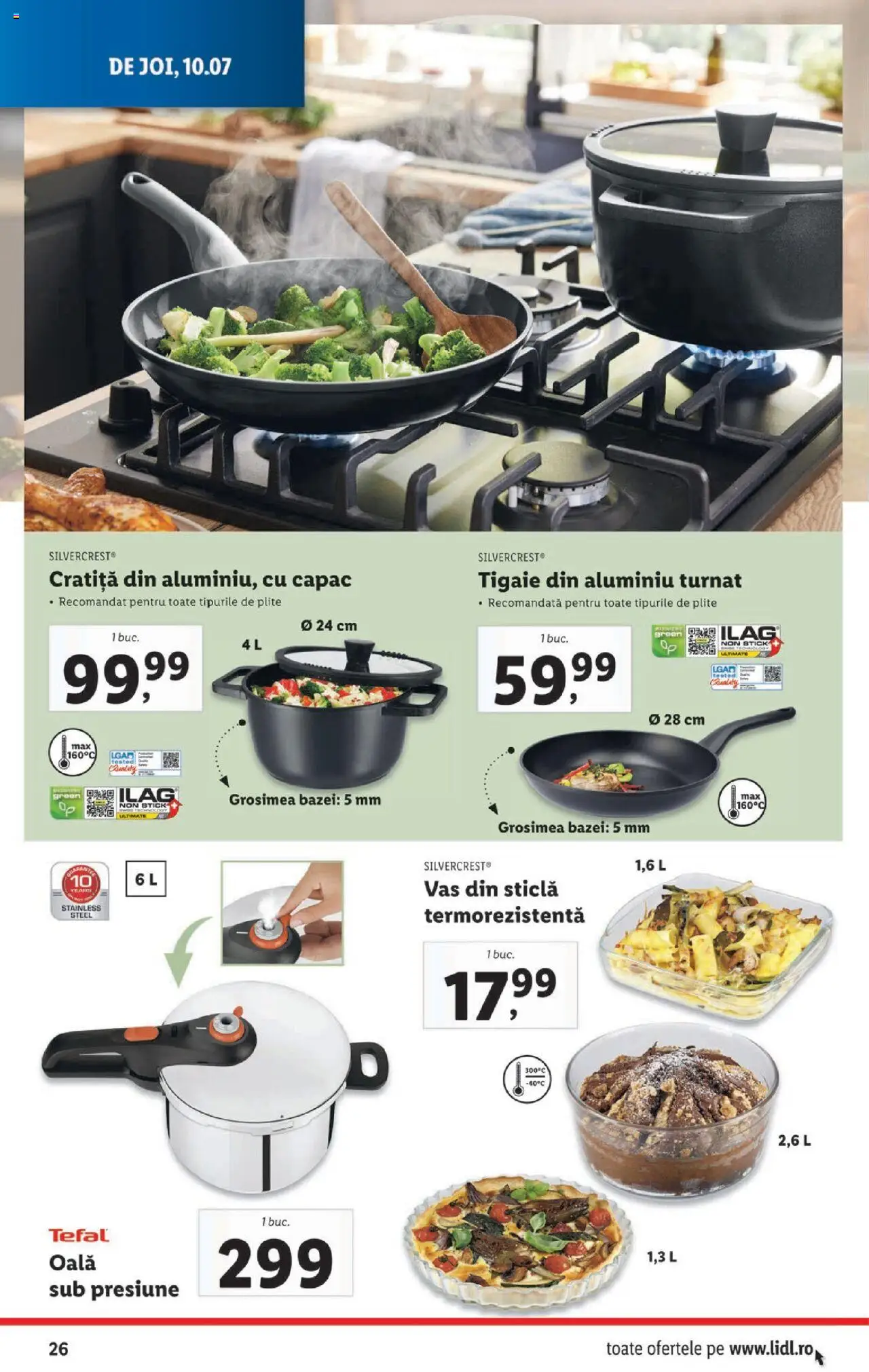 Catalog LIDL 7 - 12 Iulie 2025 | Pagina 26 | Produse: Tigaie, Cratiță, Oală