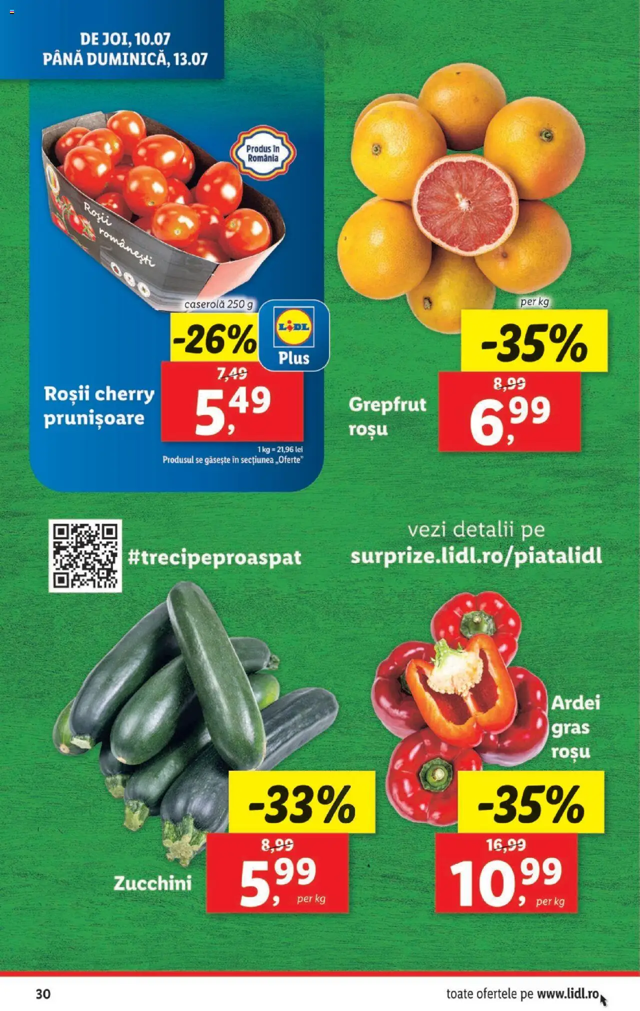 Catalog LIDL 7 - 12 Iulie 2025 | Pagina 30 | Produse: Ardei, Roșii, Grepfrut