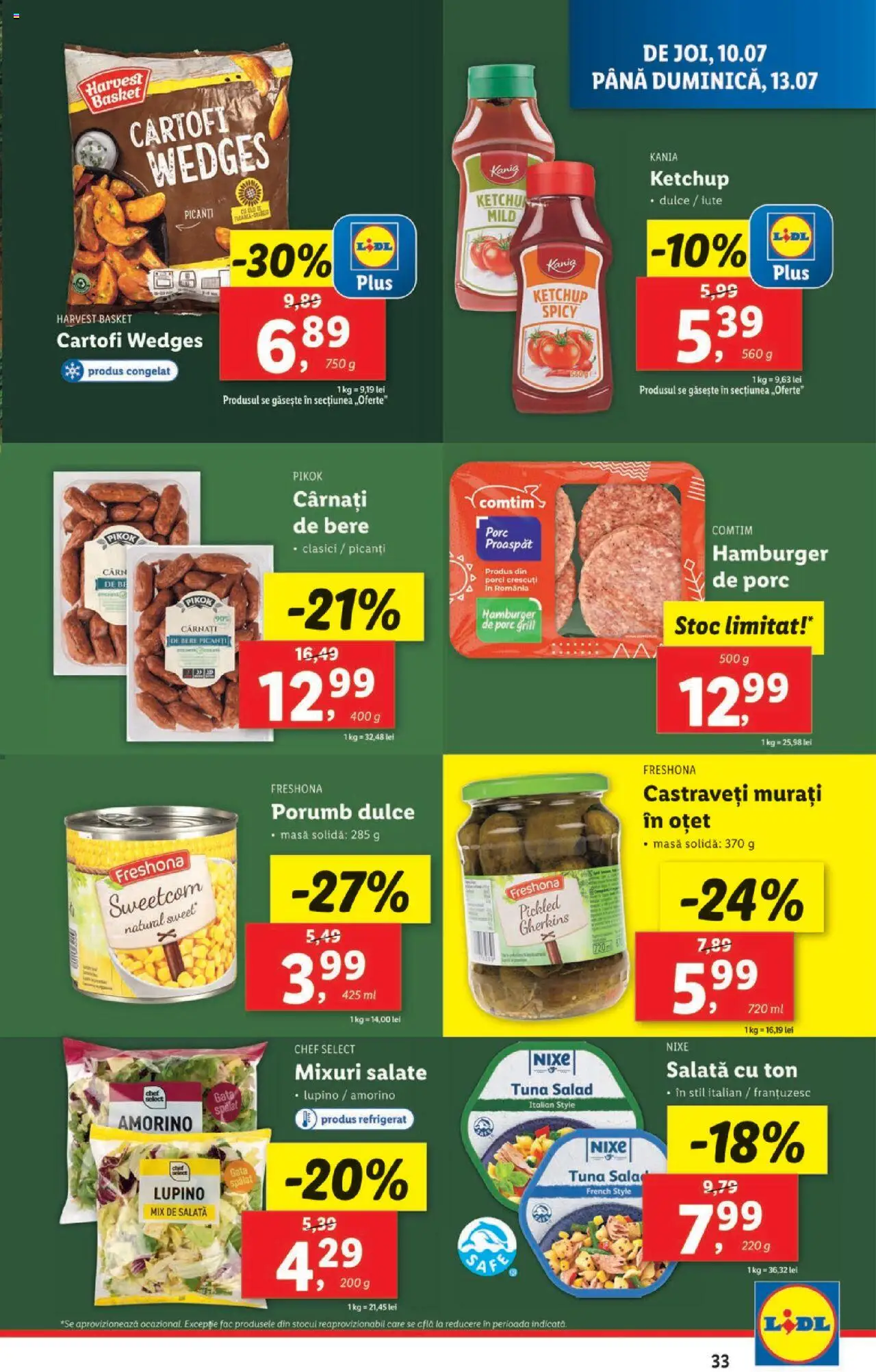 Catalog LIDL 7 - 12 Iulie 2025 | Pagina 33 | Produse: Grill, Mixuri salate, Salată, Porumb