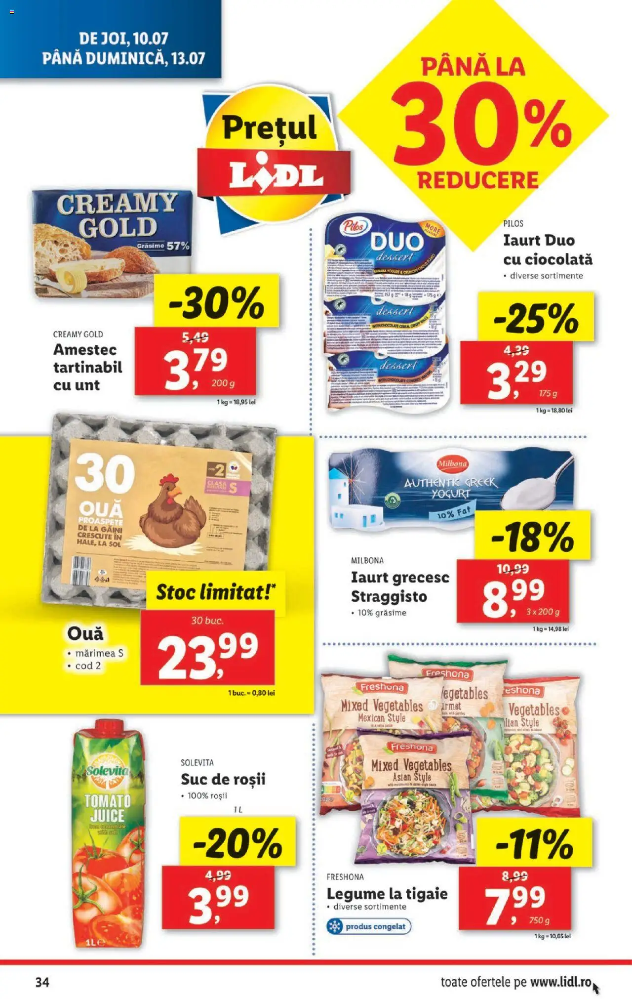 Catalog LIDL 7 - 12 Iulie 2025 | Pagina 34 | Produse: Delgeç, Tigaie, Ciocolată, Roșii