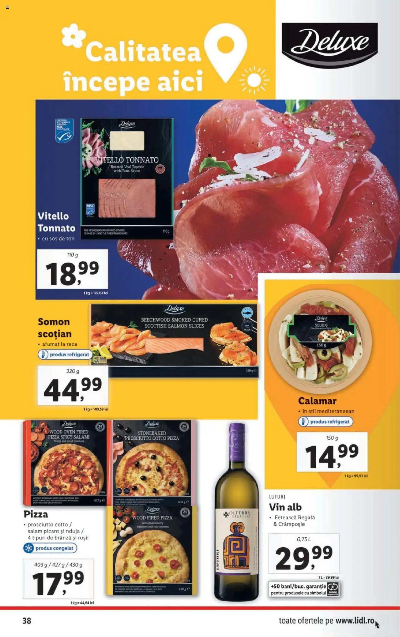 Catalog LIDL 7 - 12 Iulie 2025 | Pagina 38 | Produse: Brânză, Salam, Vin, Roșii