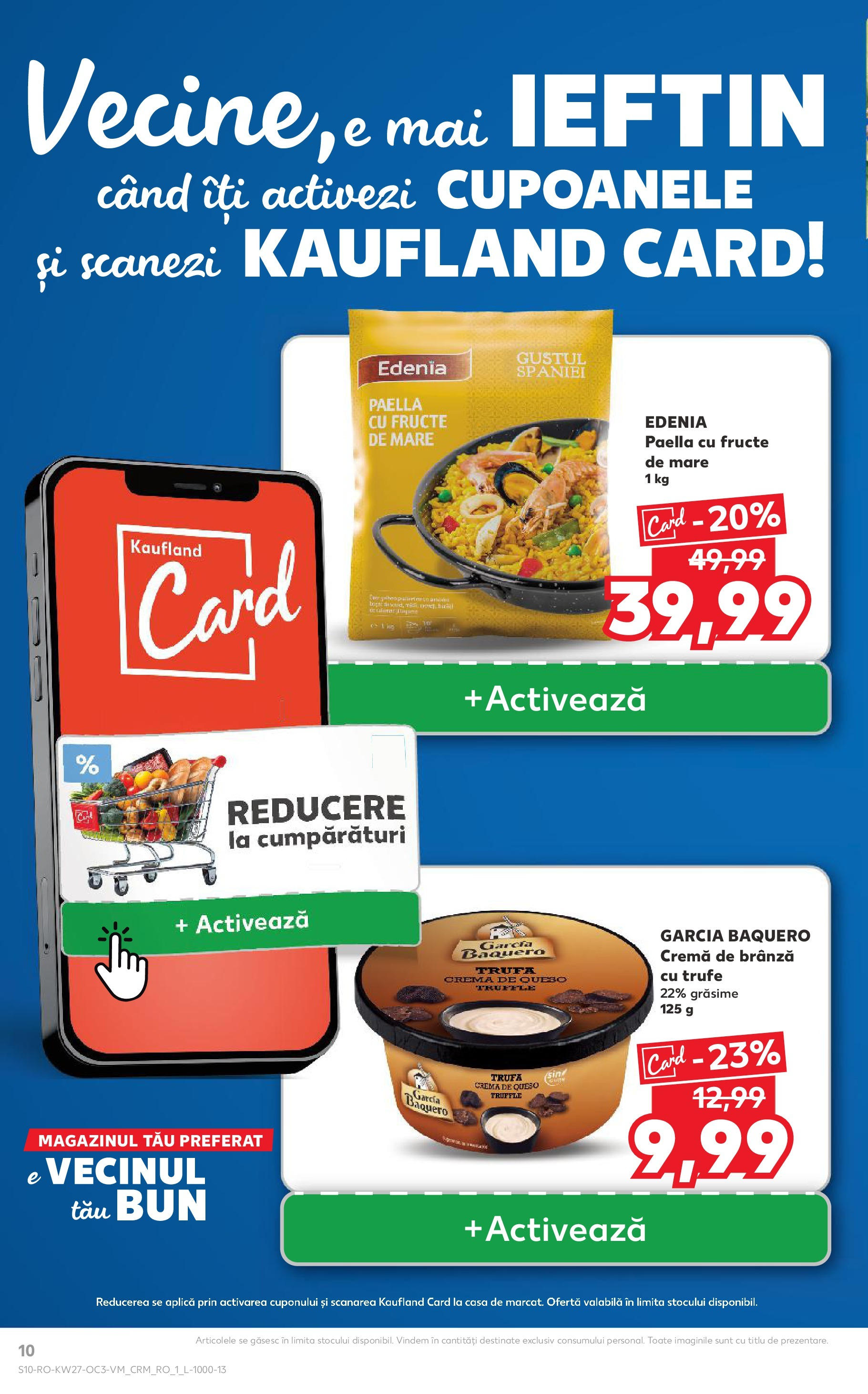 Catalog Kaufland 4 - 7 Iulie 2025 | Pagina 10 | Produse: Cremă, Cremă de brânză, Fructe, Fructe De Mare