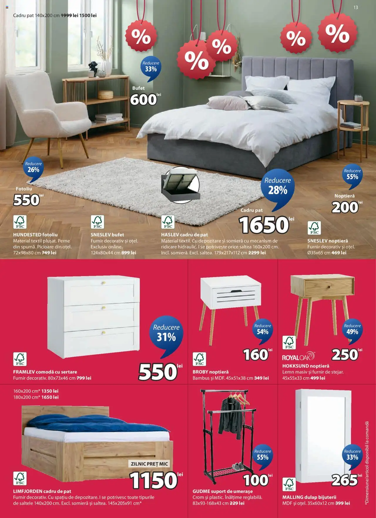 Catalog JYSK 5 - 26 Iulie 2025 | Pagina 13 | Produse: Scaun gaming, Căști, Scaun, Etajeră