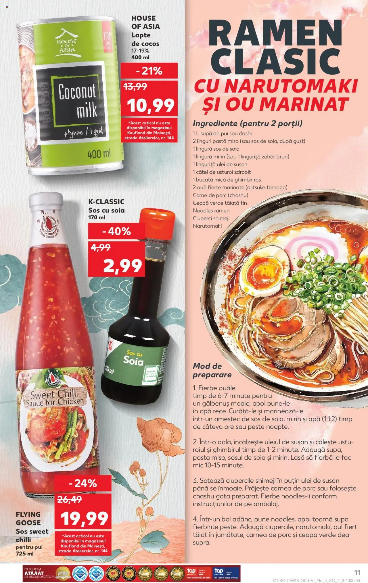 Catalog Kaufland 11 - 14 Iulie 2025 | Pagina 11 | Produse: Hacıyatmaz Kedi Oyuncağı, Lapte, Ulei, Pește
