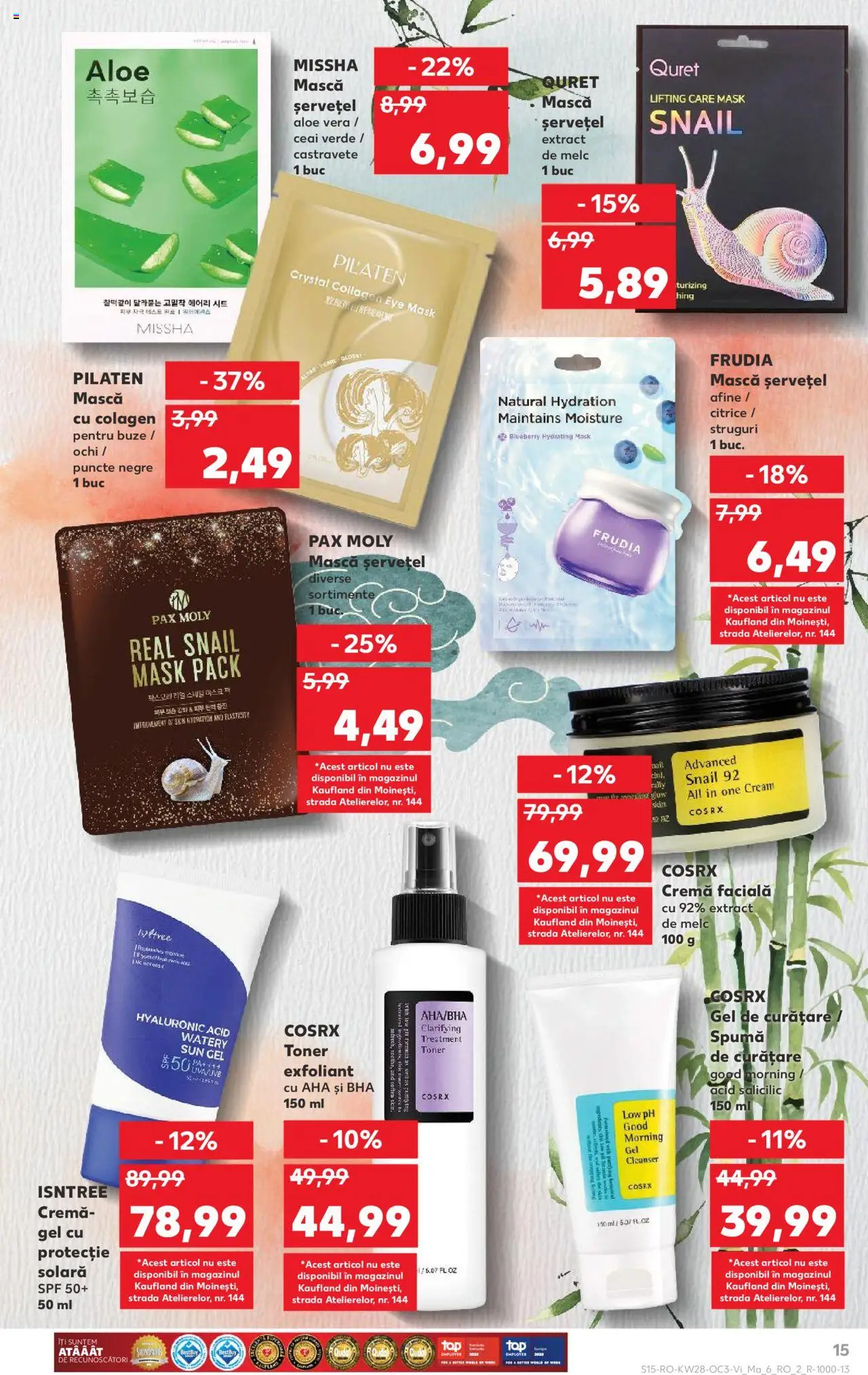 Catalog Kaufland 11 - 14 Iulie 2025 | Pagina 15 | Produse: Exfoliant, Gel de curățare, Cremă, Ceai