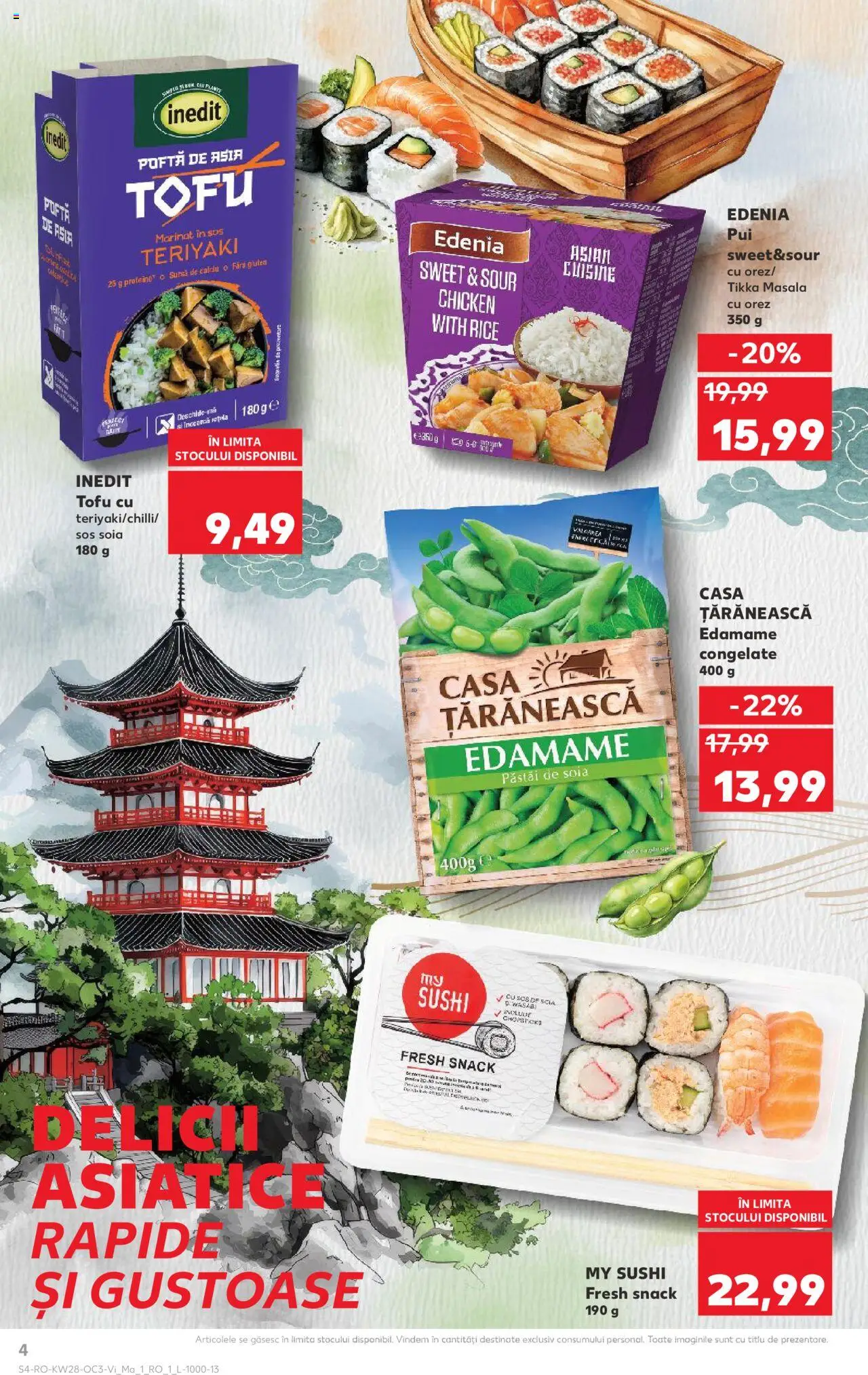 Catalog Kaufland 11 - 14 Iulie 2025 | Pagina 4 | Produse: Sushi, Orez, Sos