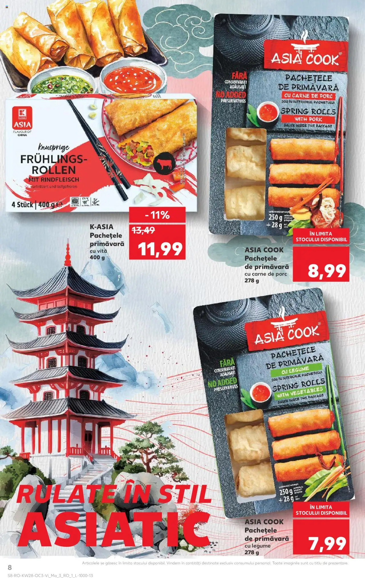 Catalog Kaufland 11 - 14 Iulie 2025 | Pagina 8 | Produse: Carne De Porc, Legume, Sos