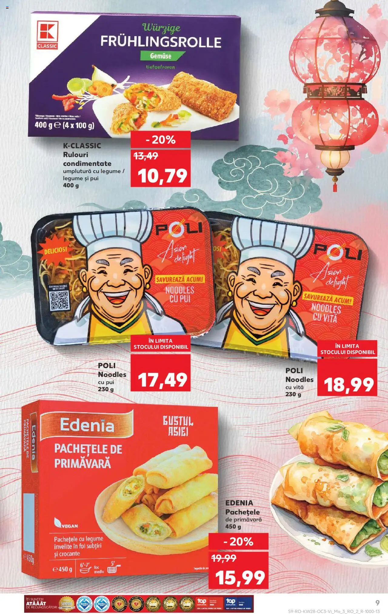 Catalog Kaufland 11 - 14 Iulie 2025 | Pagina 9 | Produse: Hacıyatmaz Kedi Oyuncağı, Noodles, Legume