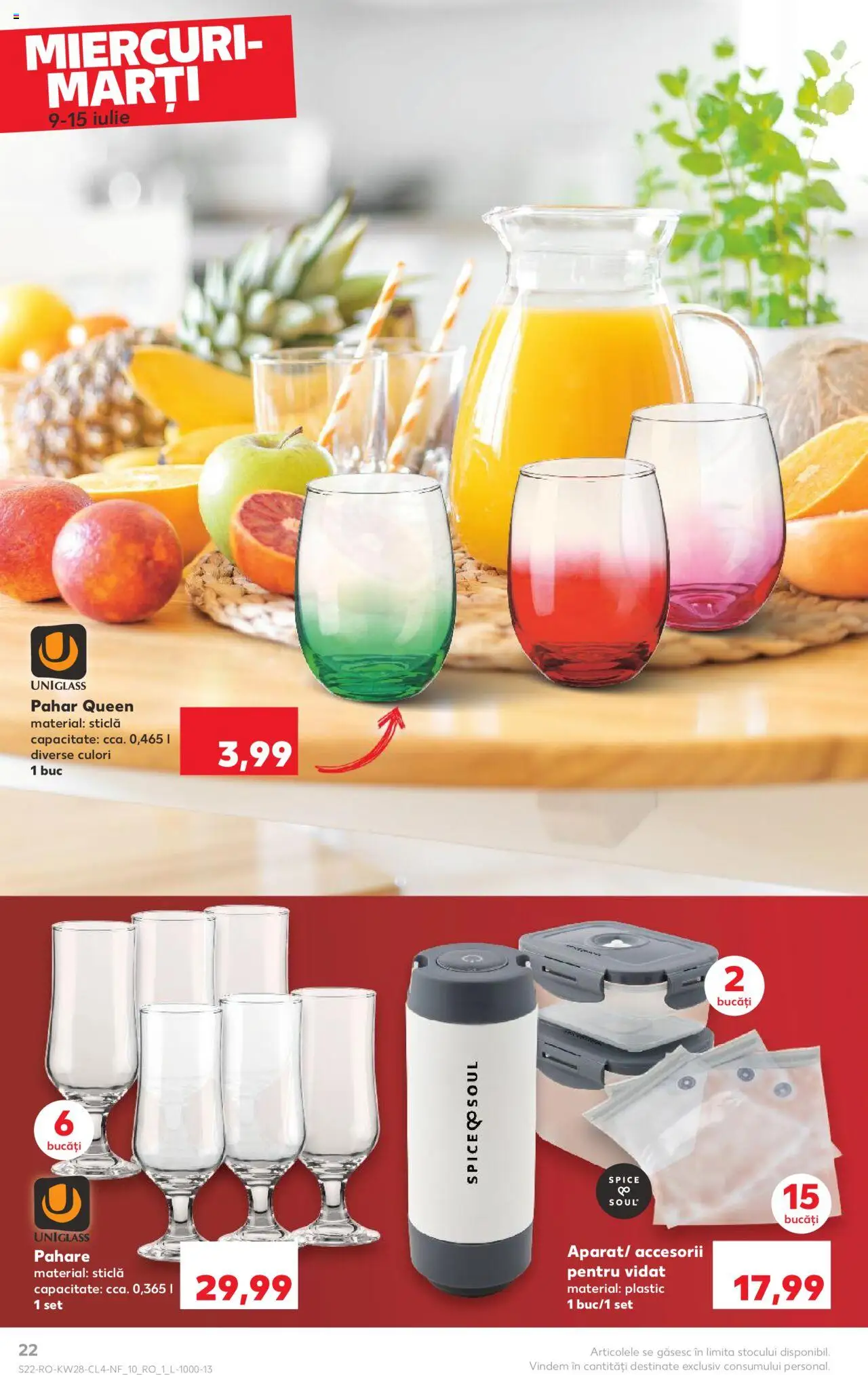 Catalog Kaufland 9 - 14 Iulie 2025 | Pagina 22 | Produse: Pahare