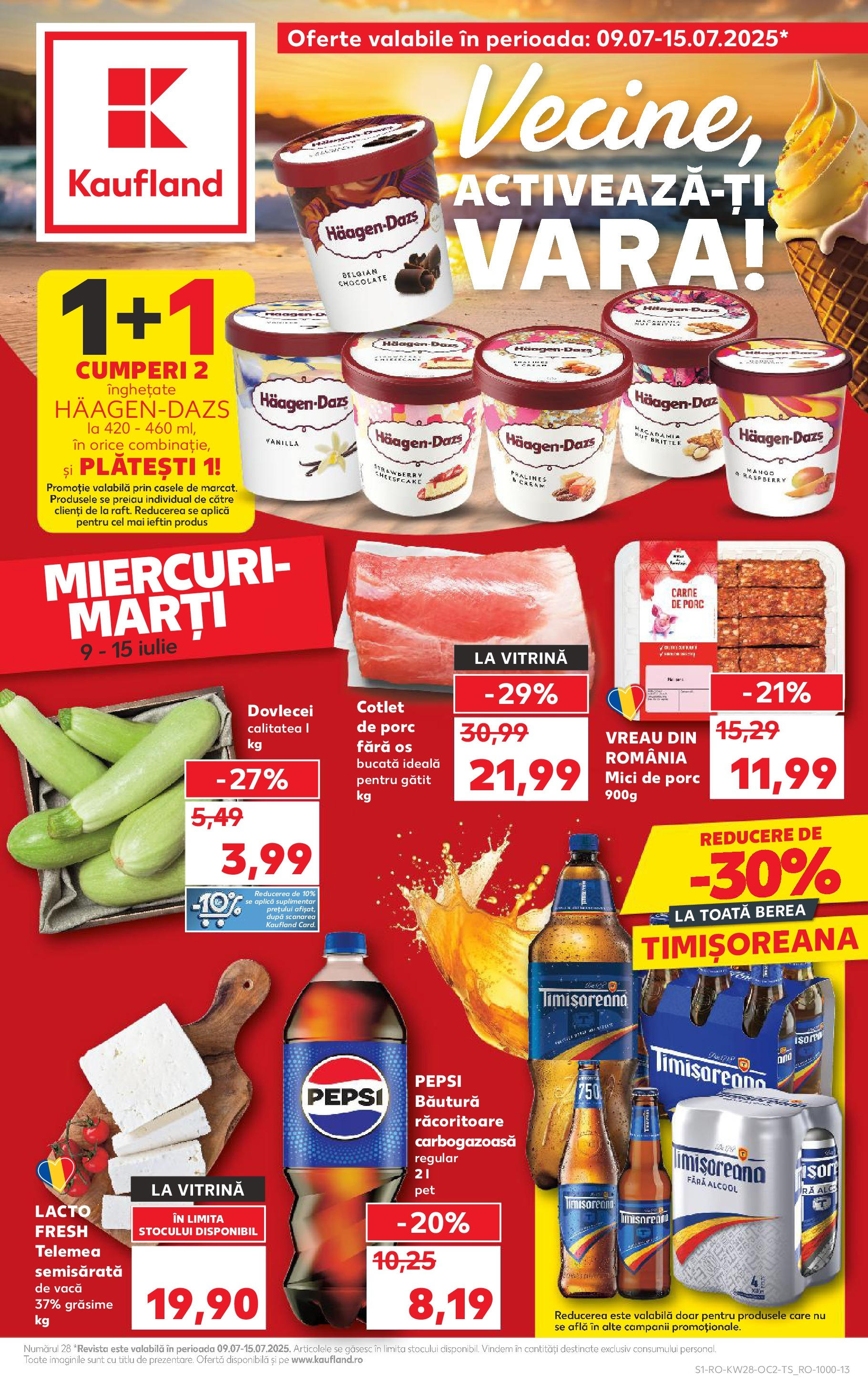Catalog Kaufland 9 - 14 Iulie 2025 | Pagina 1 | Produse: Lait de coco, Vitrină, Mici, Mango