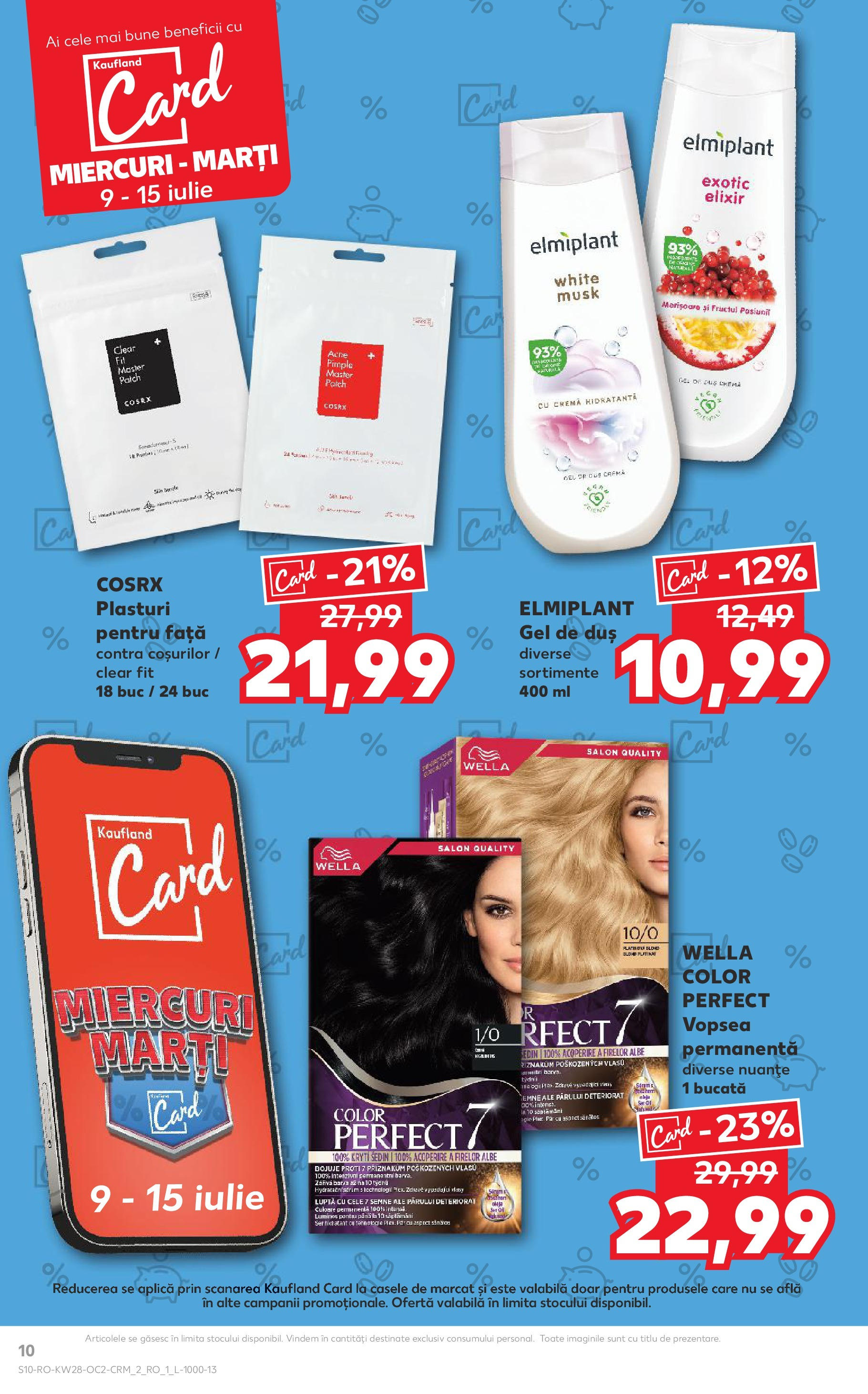 Catalog Kaufland 9 - 14 Iulie 2025 | Pagina 10 | Produse: Plasturi, Elixir, Duș, Cremă