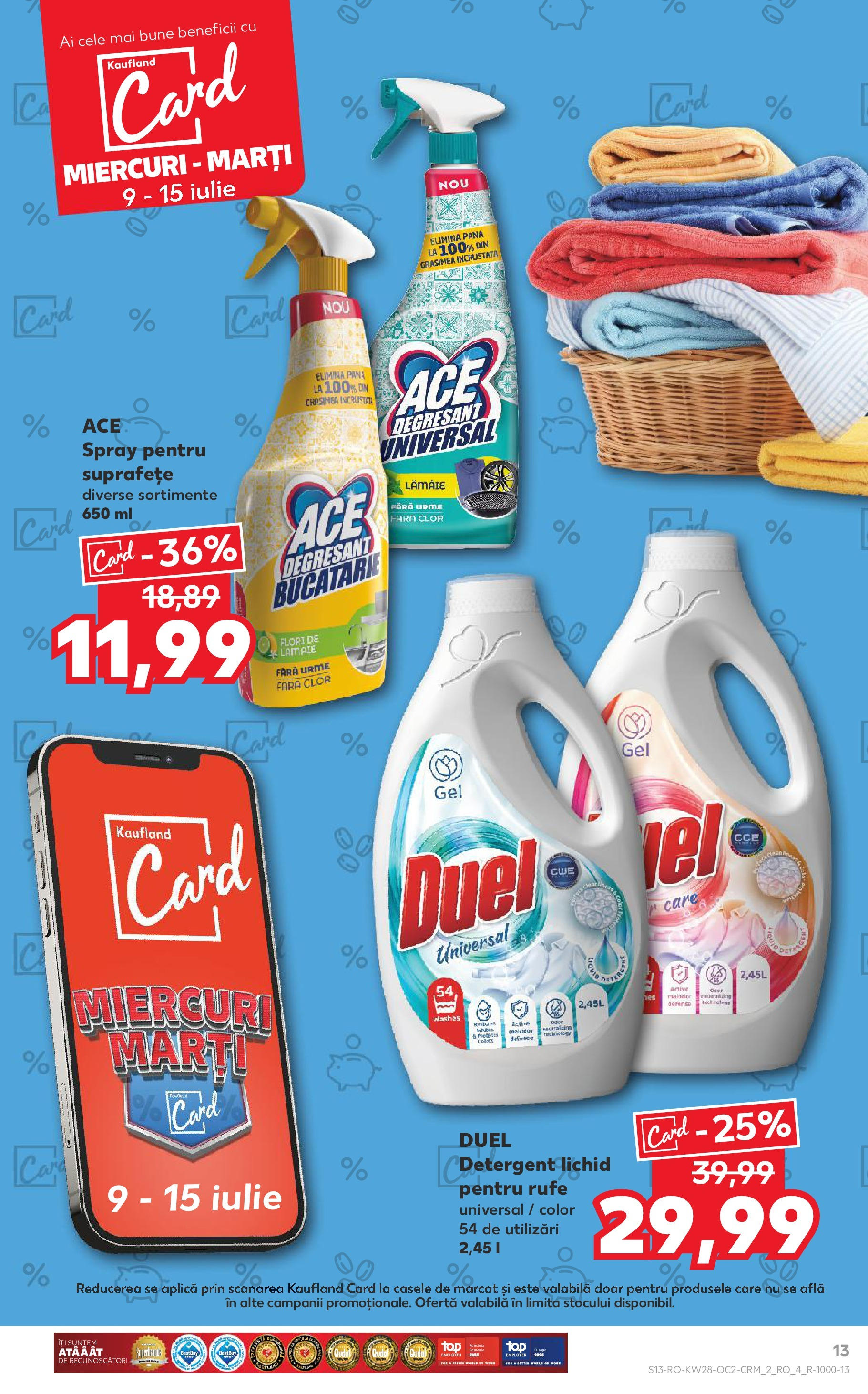 Catalog Kaufland 9 - 14 Iulie 2025 | Pagina 13 | Produse: Bucătărie, Detergent, Lămâie