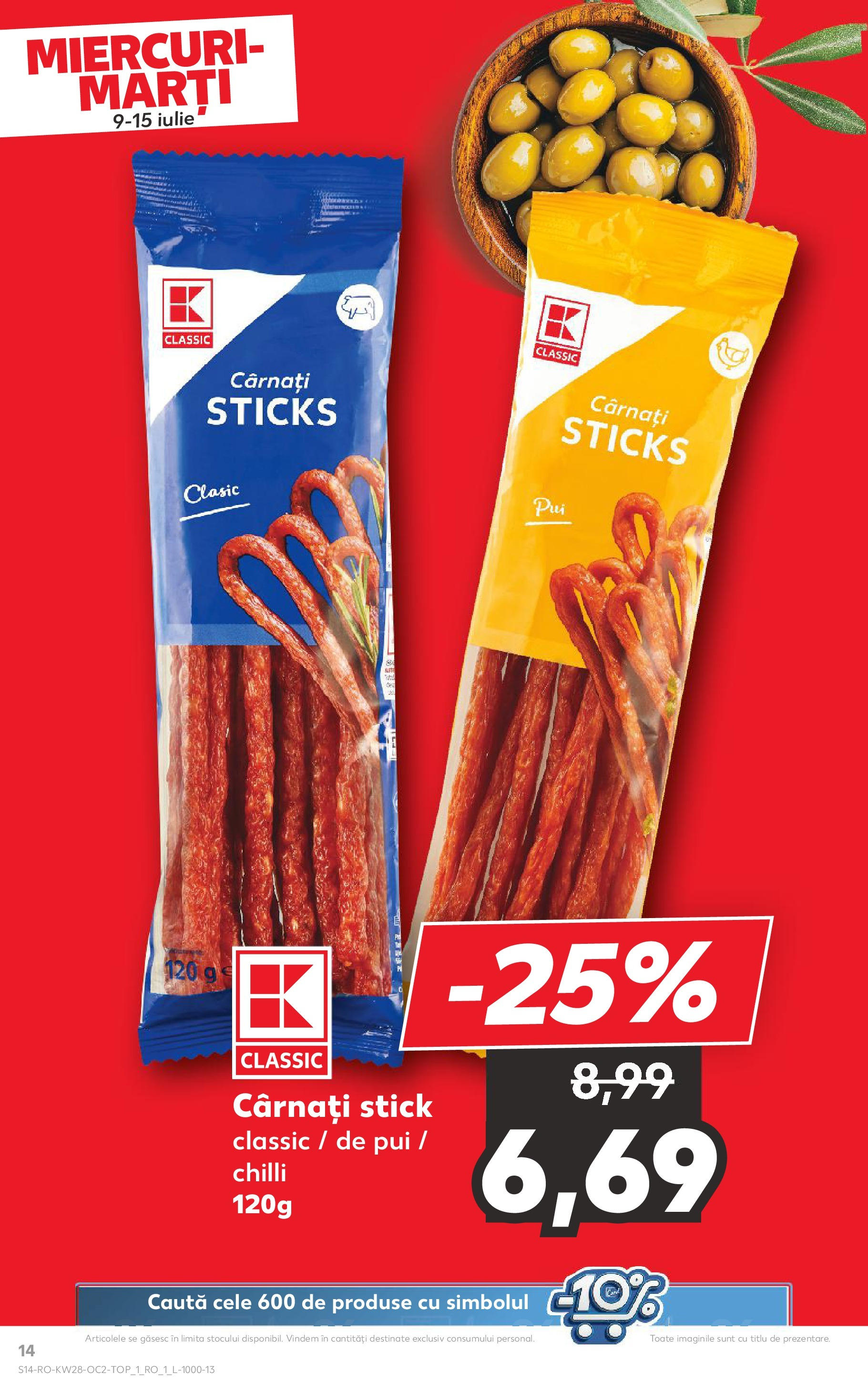 Catalog Kaufland 9 - 14 Iulie 2025 | Pagina 14 | Produse: Chilli, Hacıyatmaz Kedi Oyuncağı, Cârnați