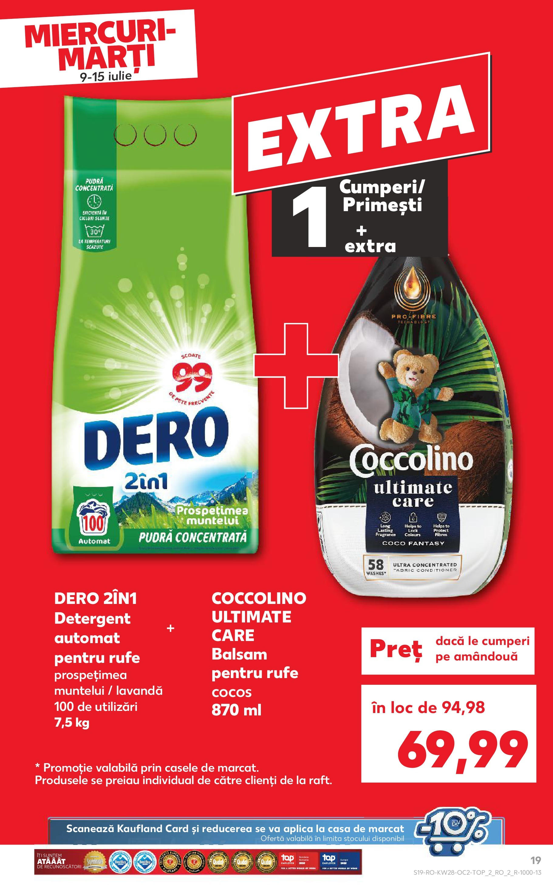 Catalog Kaufland 9 - 14 Iulie 2025 | Pagina 19 | Produse: Pudră, Balsam, Detergent